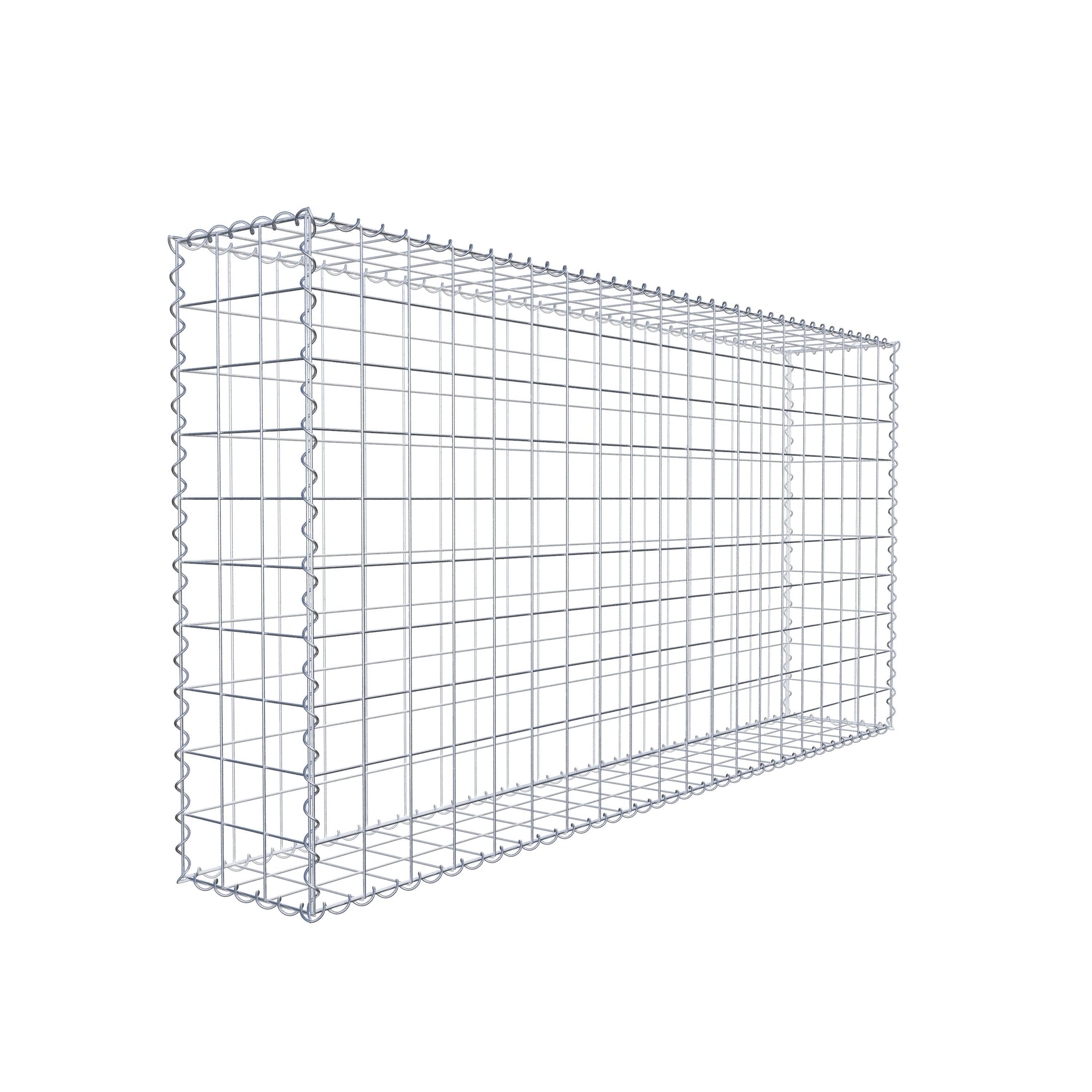 Gabion 200 cm x 100 cm x 30 cm (L x H x D), maskstorlek 10 cm x 10 cm, spiral