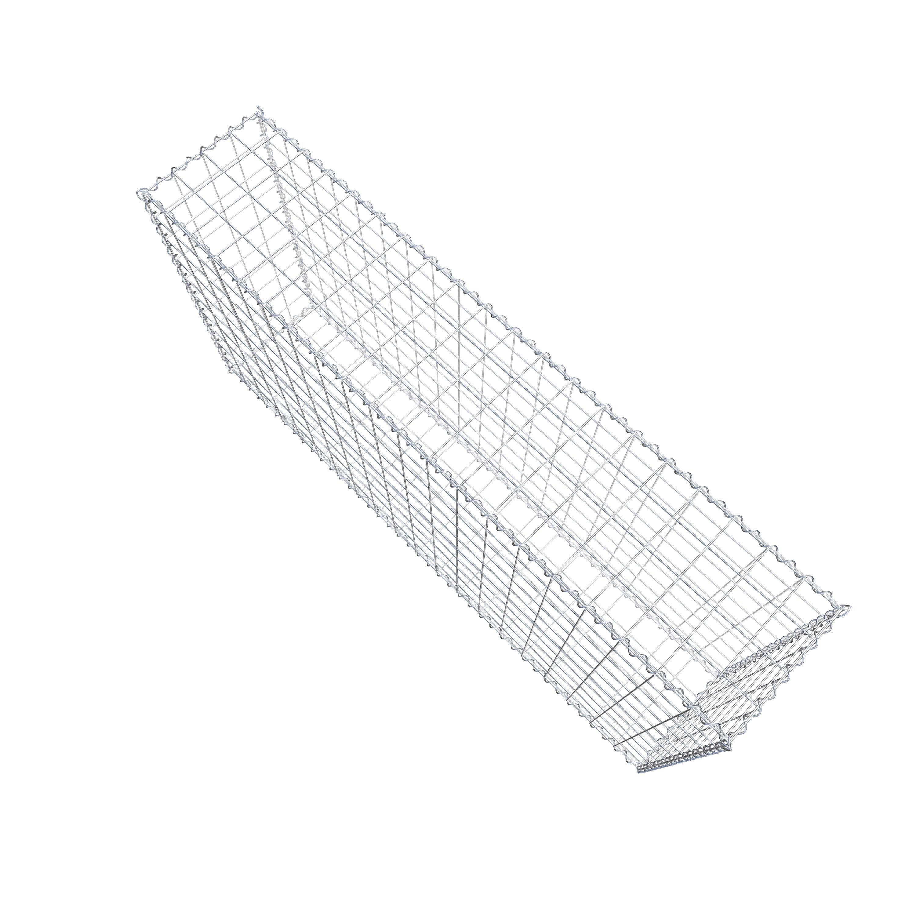 Gabion 200 cm x 100 cm x 40 cm (L x H x D), maskstorlek 10 cm x 10 cm, spiral