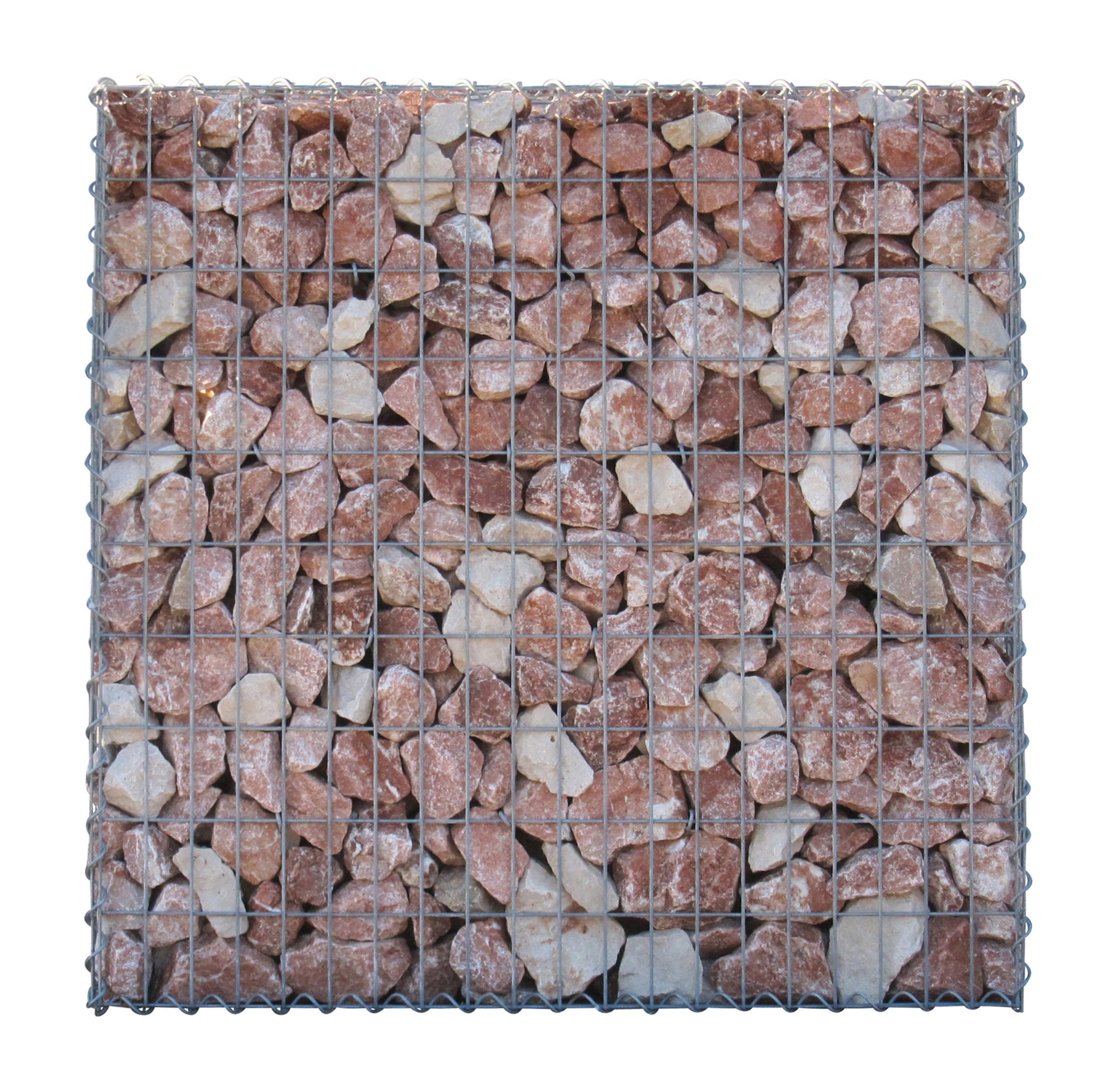 Gabion 100 cm x 100 cm x 30 cm (L x H x D), mesh size 5 cm x 10 cm, spiral