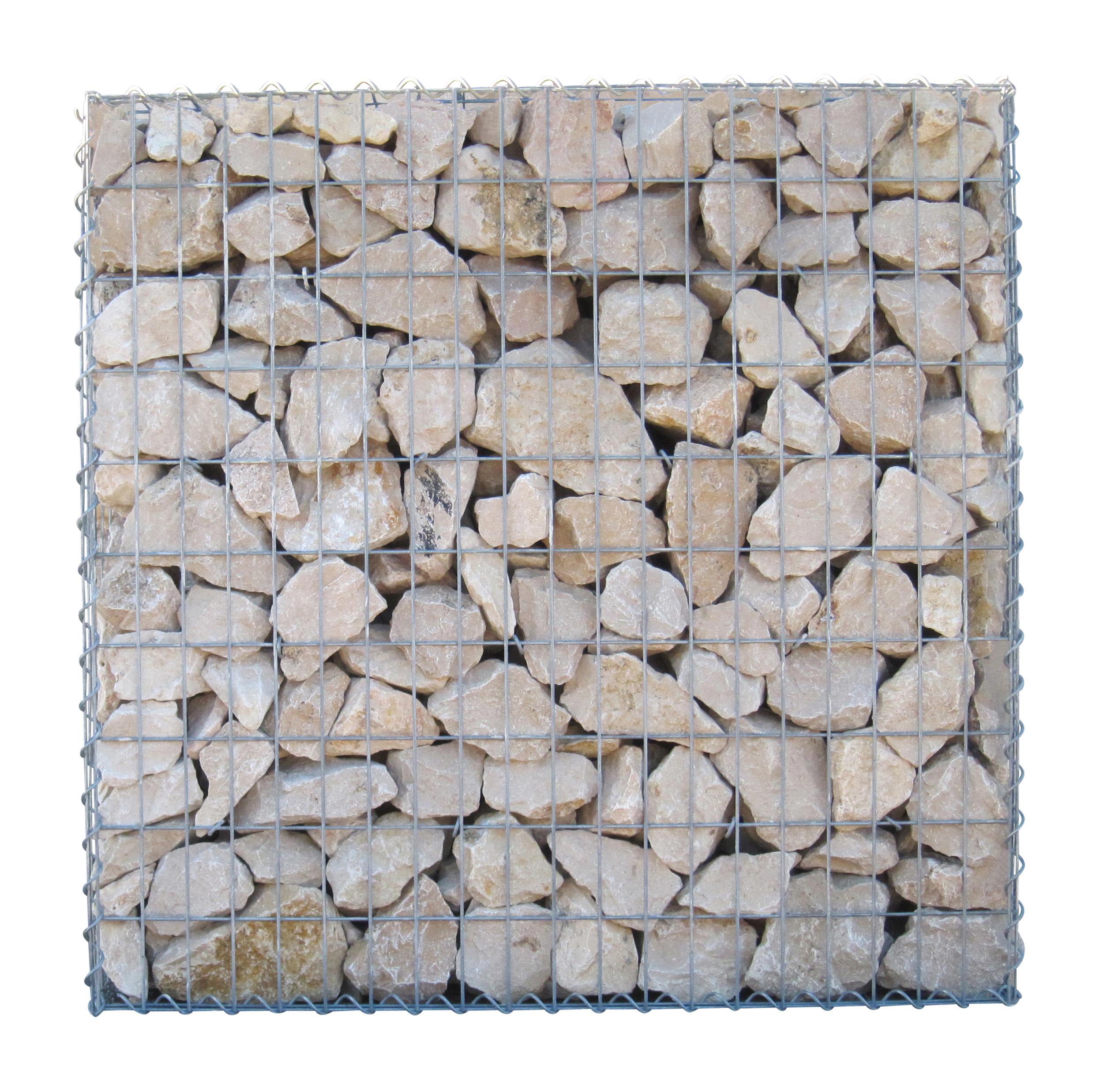 Gabion 100 cm x 100 cm x 30 cm (L x H x D), maskestørrelse 5 cm x 10 cm, spiral