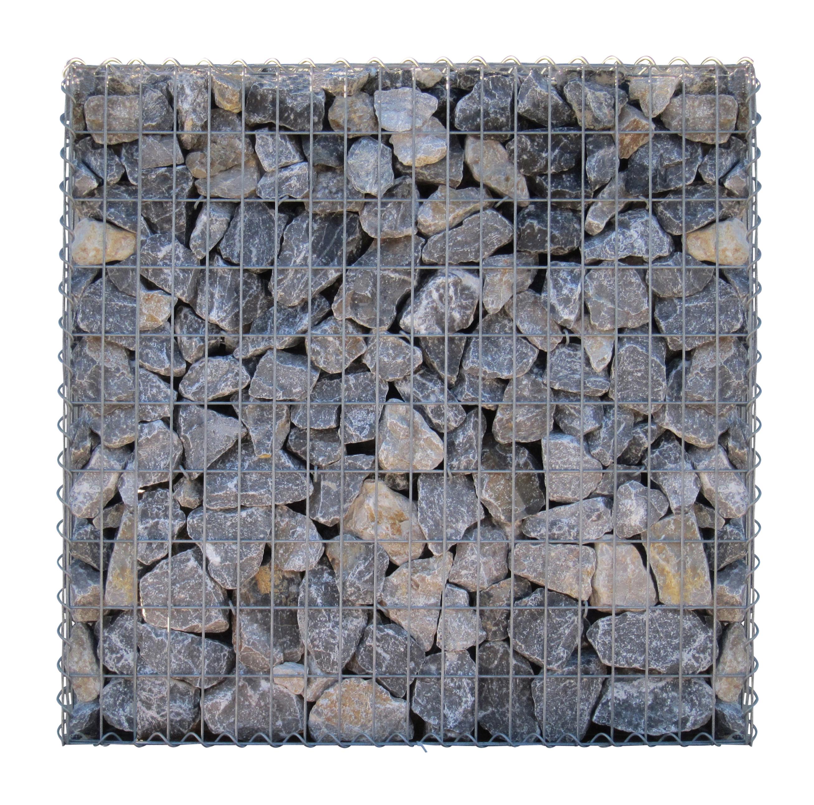 Gabion 100 cm x 100 cm x 30 cm (L x H x D), maskestørrelse 5 cm x 10 cm, spiral