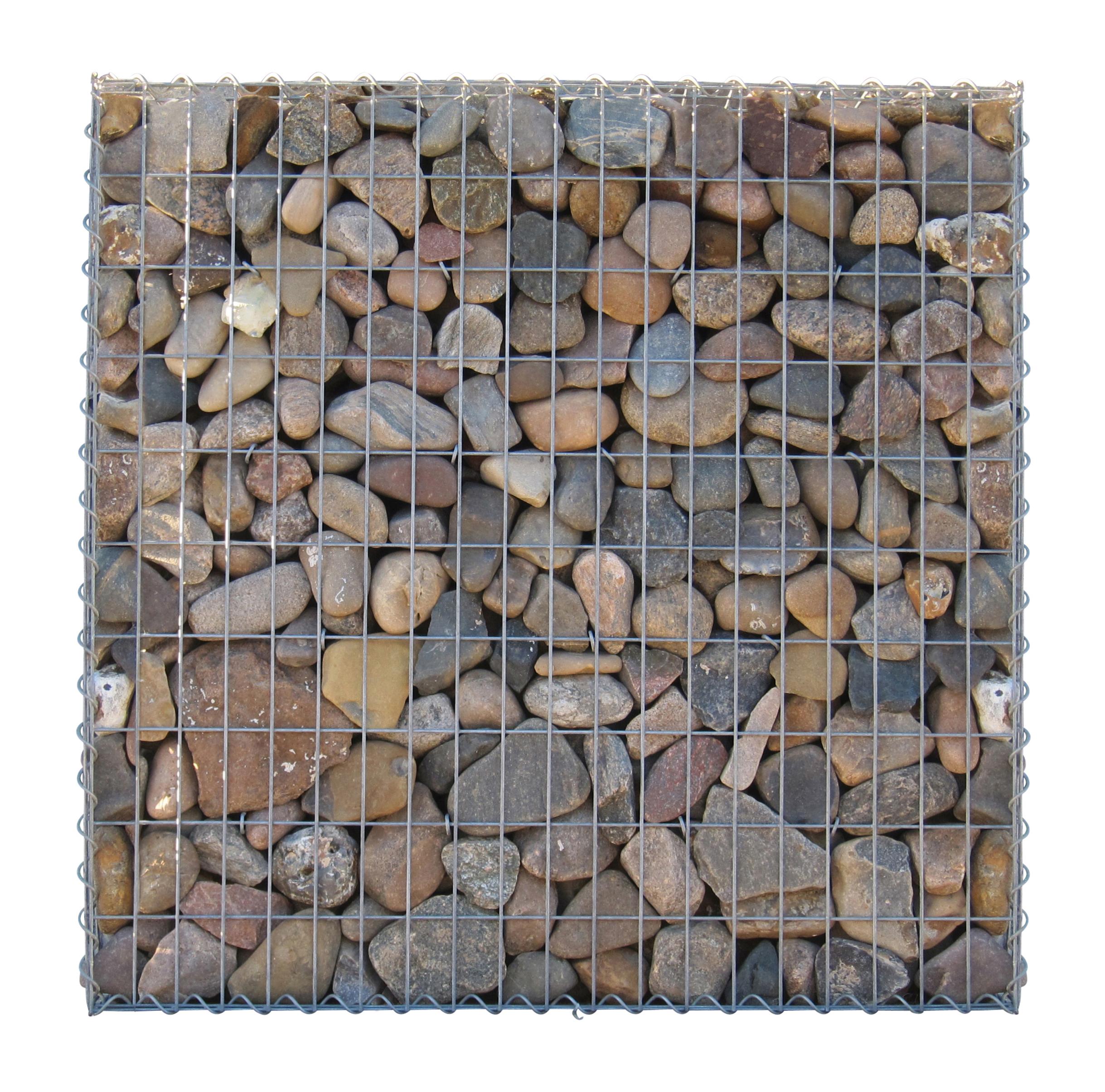 Gabion 100 cm x 100 cm x 30 cm (L x H x D), mesh size 5 cm x 10 cm, spiral