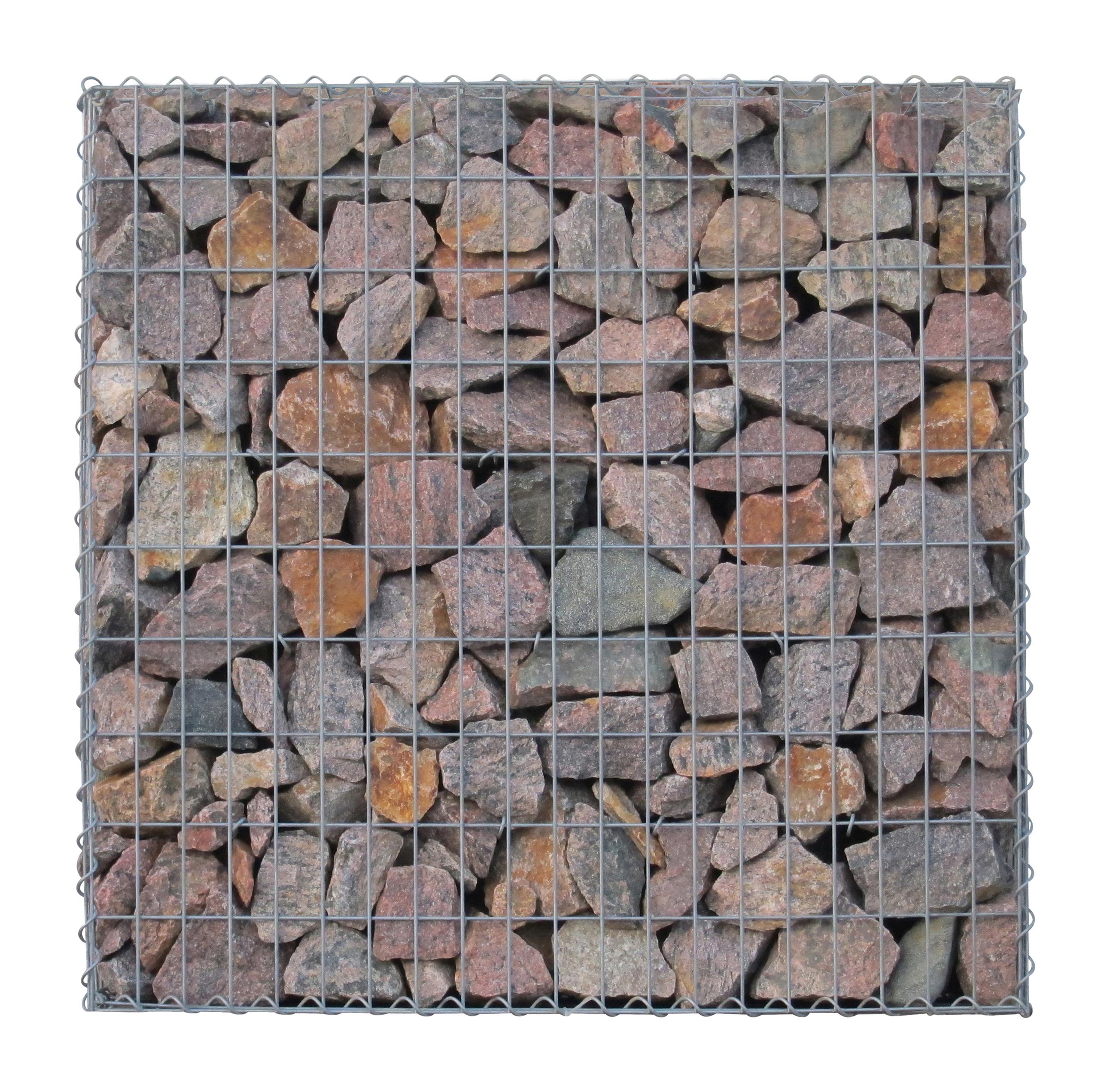 Gabion 100 cm x 100 cm x 30 cm (L x H x D), maskstorlek 5 cm x 10 cm, spiral