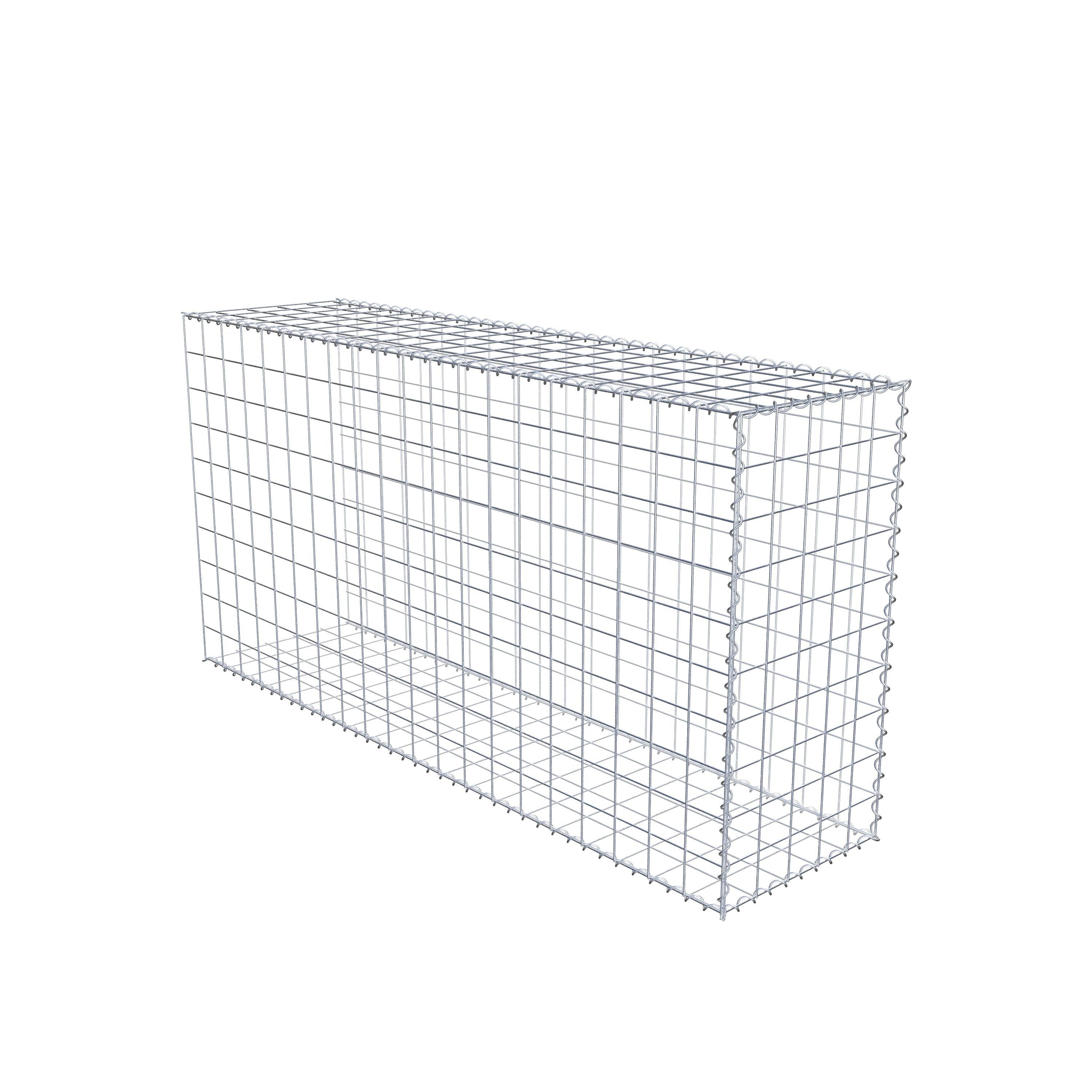 Extra gabion typ 2 200 cm x 100 cm x 50 cm (L x H x D), maskstorlek 10 cm x 10 cm, spiral