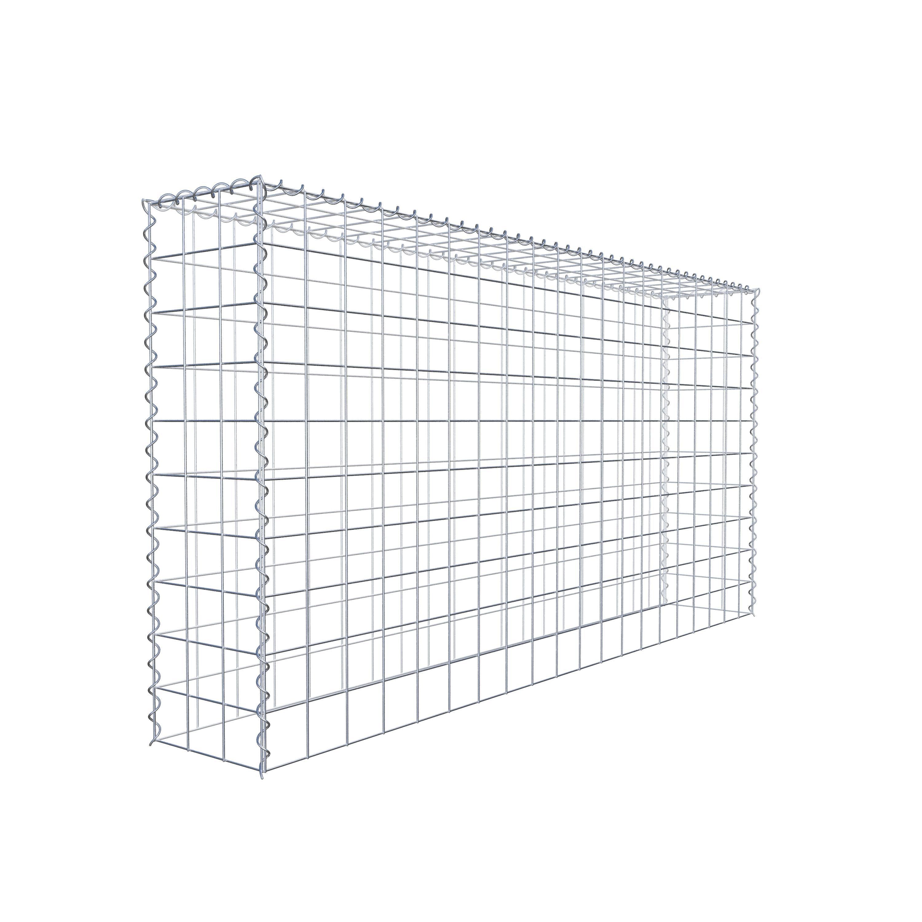 Extra gabion typ 3 200 cm x 100 cm x 30 cm (L x H x D), maskstorlek 10 cm x 10 cm, spiral