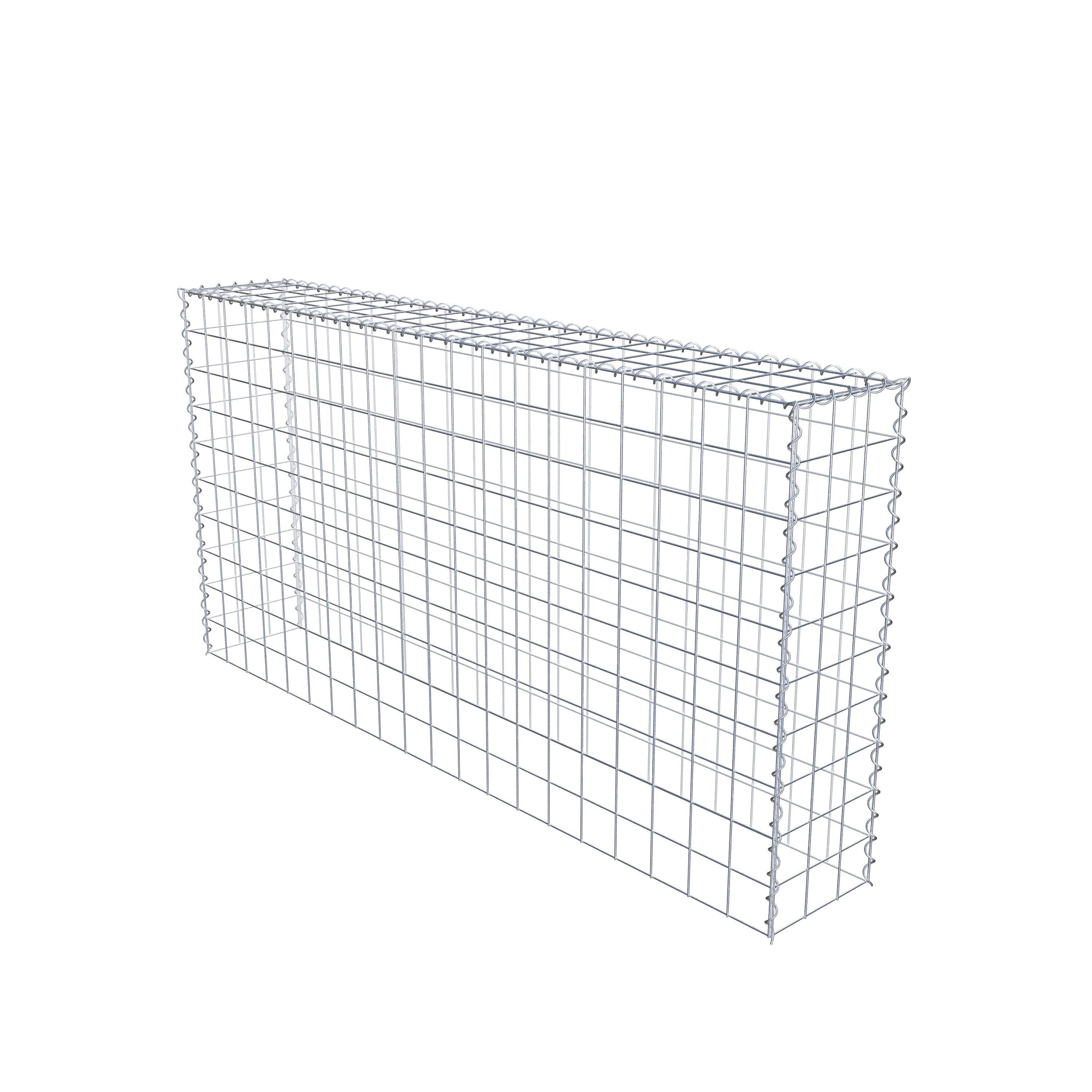 Extra gabion typ 3 200 cm x 100 cm x 30 cm (L x H x D), maskstorlek 10 cm x 10 cm, spiral