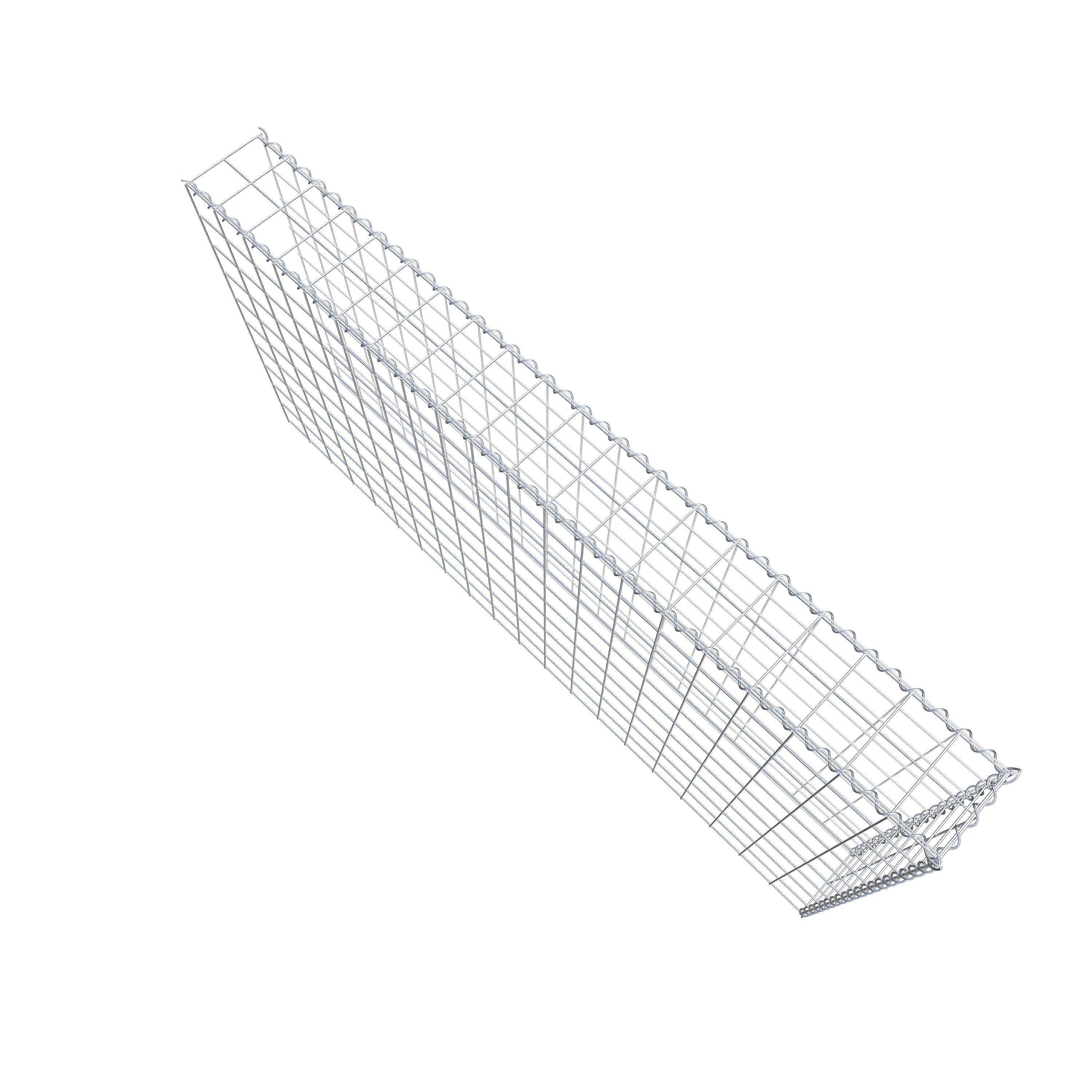 Add-on schanskorf type 4 200 cm x 100 cm x 20 cm (L x H x D), maaswijdte 10 cm x 10 cm, spiraal