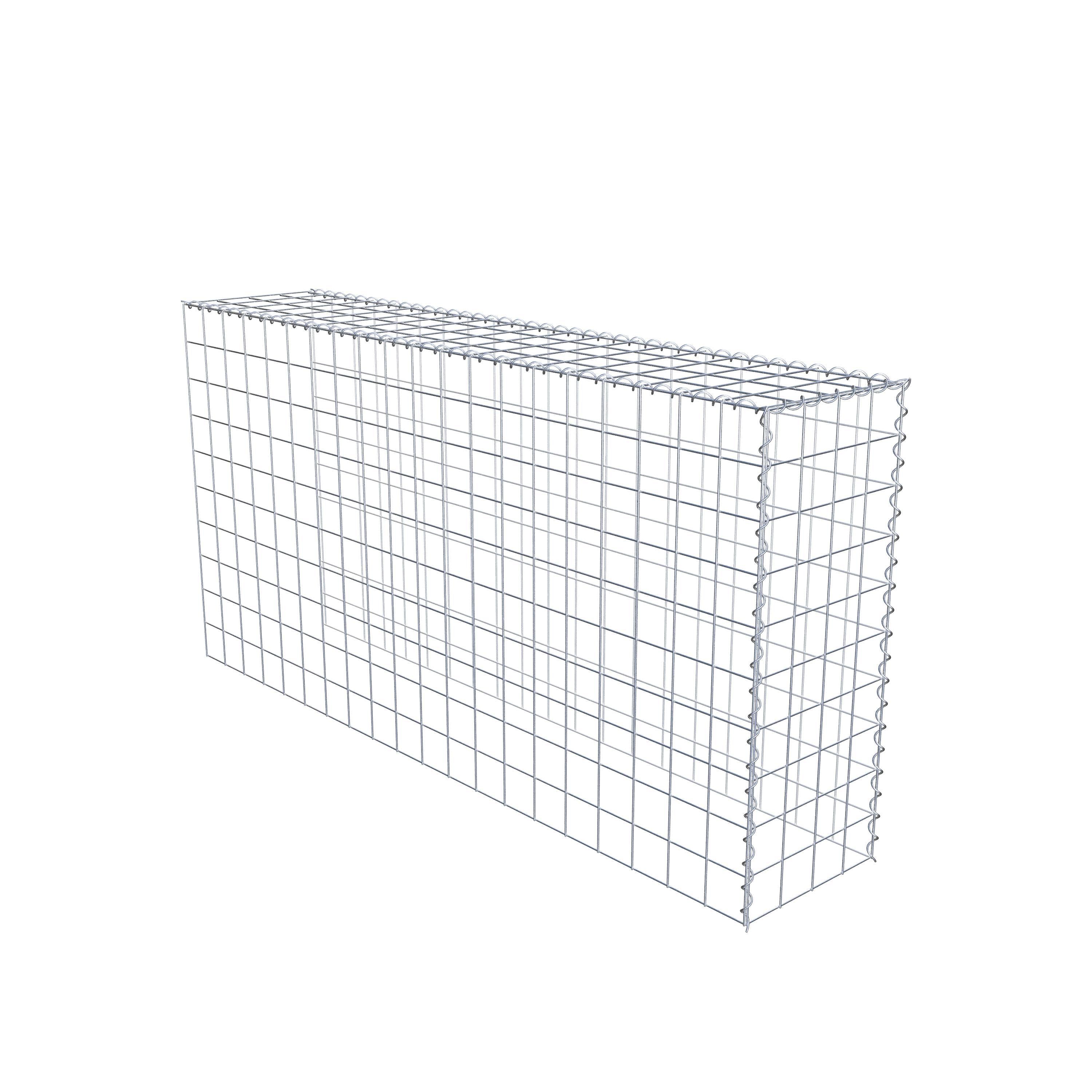 Extra gabion typ 4 200 cm x 100 cm x 40 cm (L x H x D), maskstorlek 10 cm x 10 cm, spiral