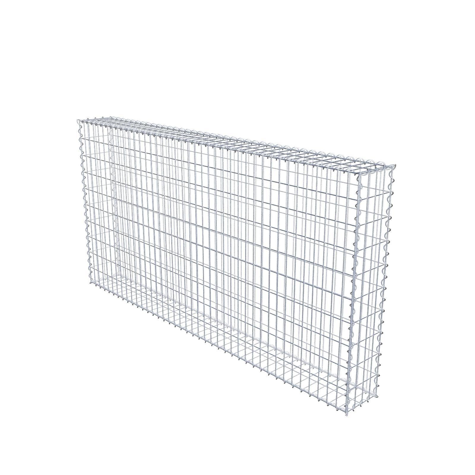 Gabion 200 cm x 100 cm x 20 cm (L x H x P), mailles 5 cm x 10 cm, spirale