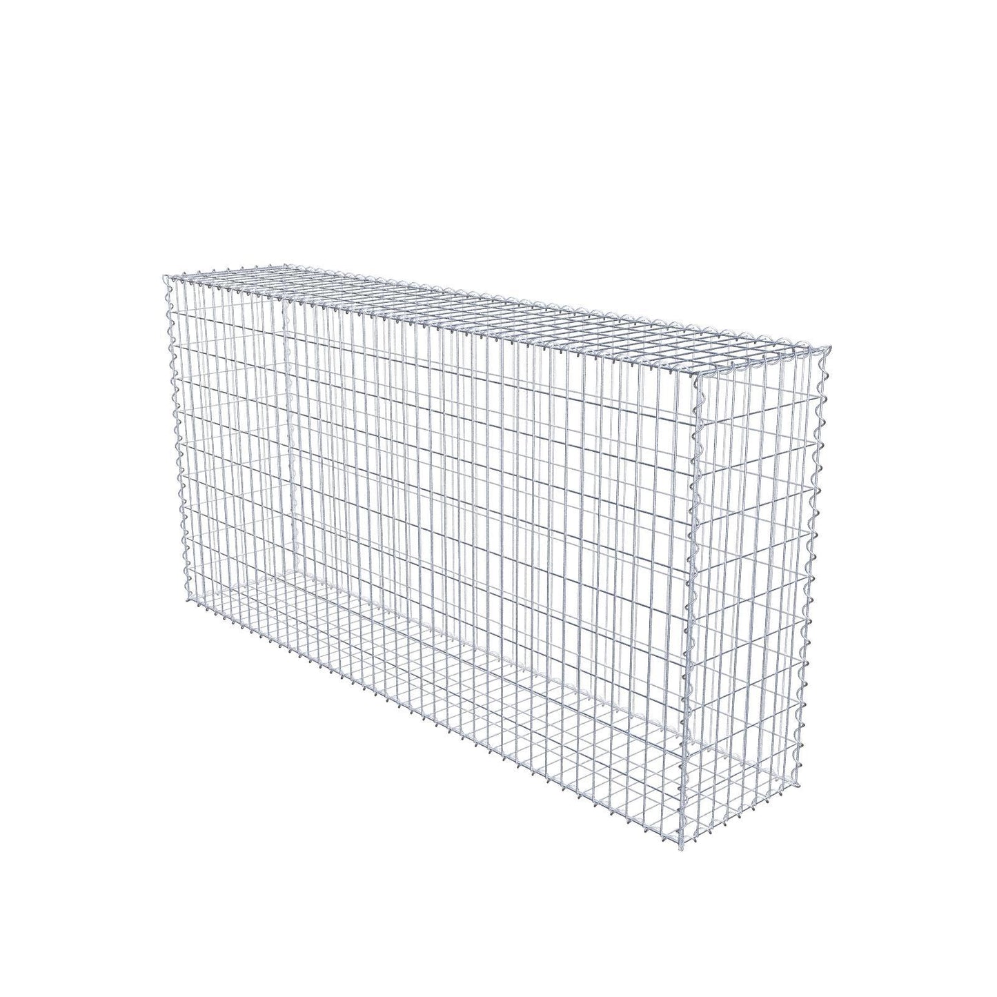 Gabion 200 cm x 100 cm x 40 cm (L x H x P), mailles 5 cm x 10 cm, spirale