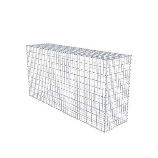 Gabion 200 cm x 100 cm x 50 cm (L x H x P), mailles 5 cm x 10 cm, spirale