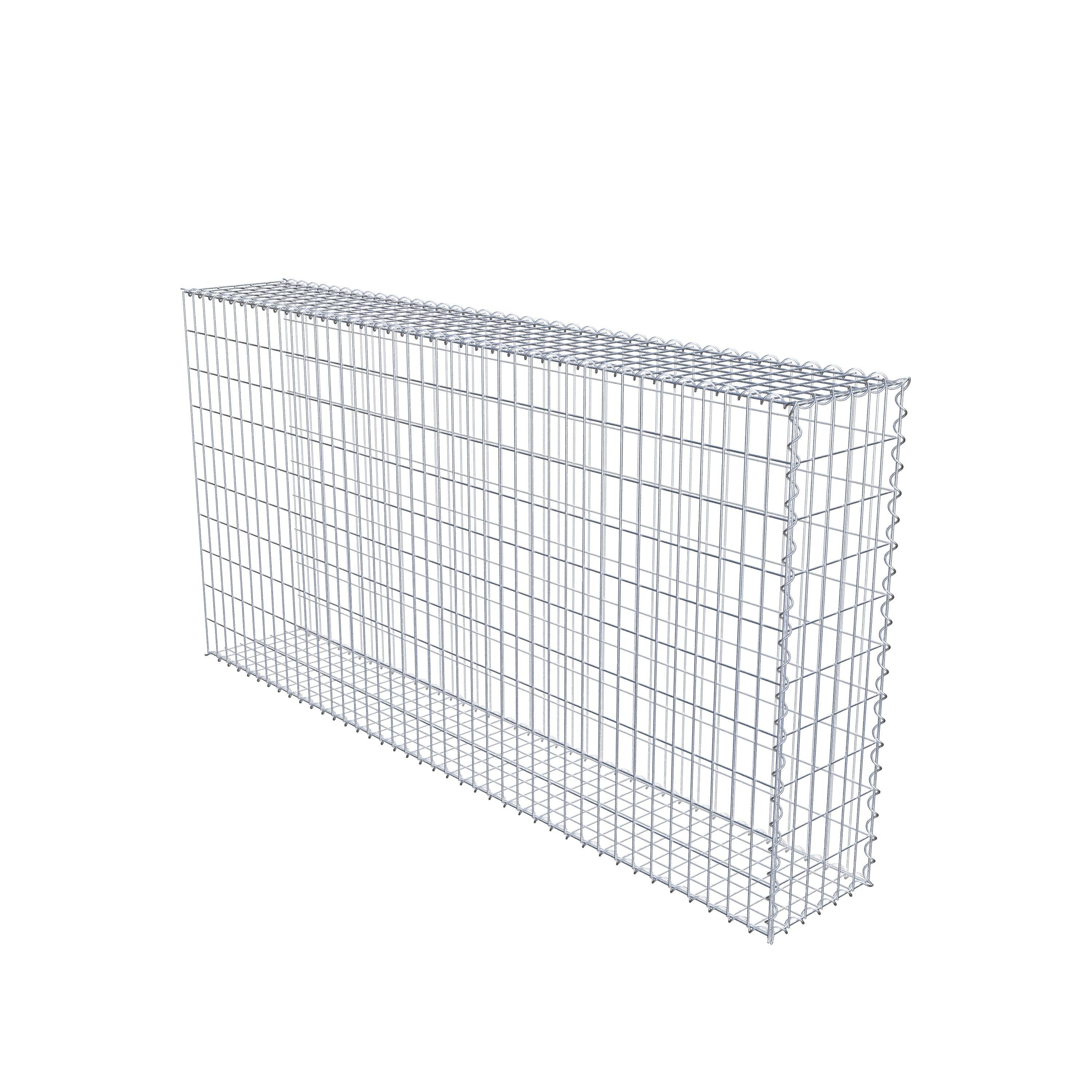 Extra gabion typ 2 200 cm x 100 cm x 30 cm (L x H x D), maskstorlek 5 cm x 10 cm, spiral