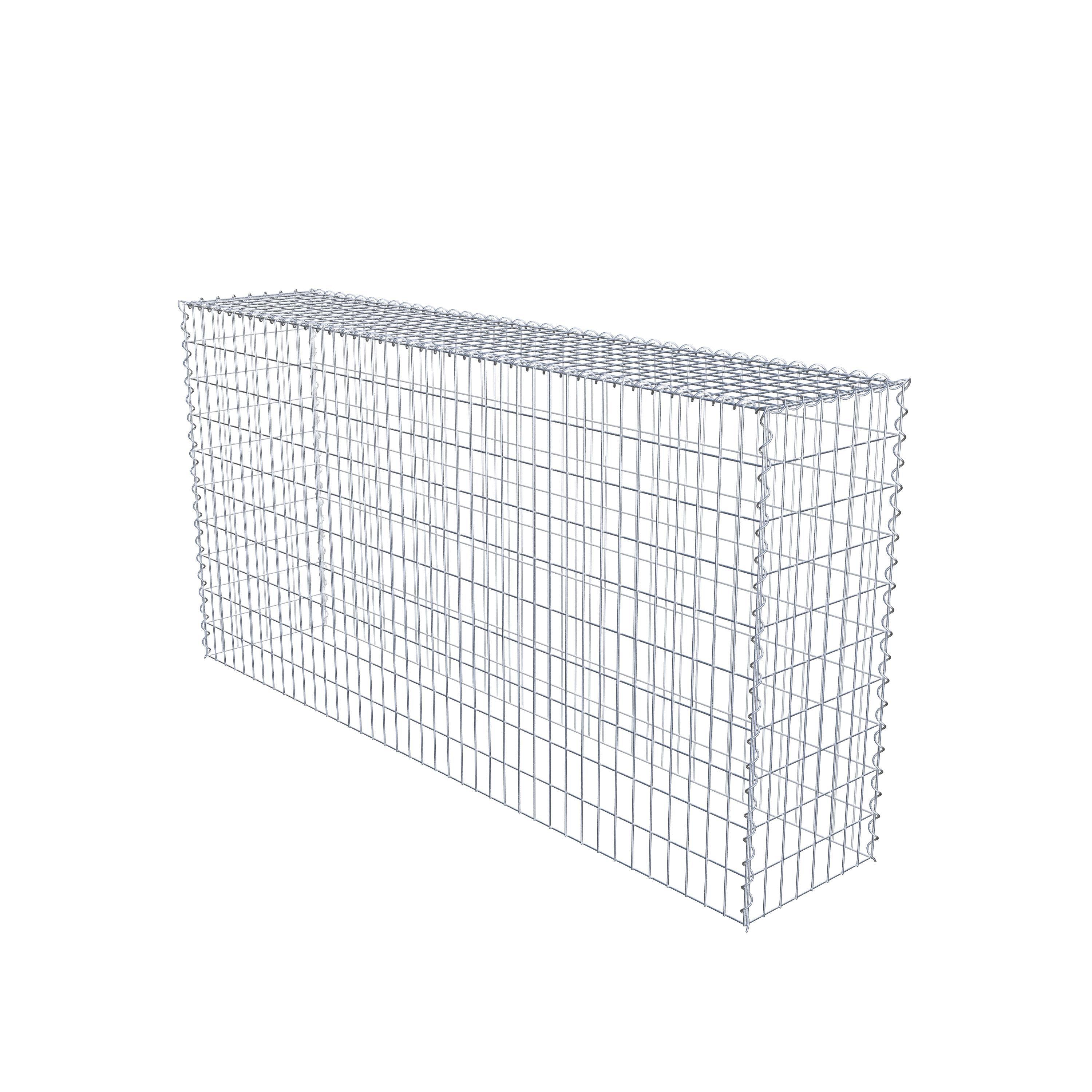 Extra gabion typ 3 200 cm x 100 cm x 40 cm (L x H x D), maskstorlek 5 cm x 10 cm, spiral