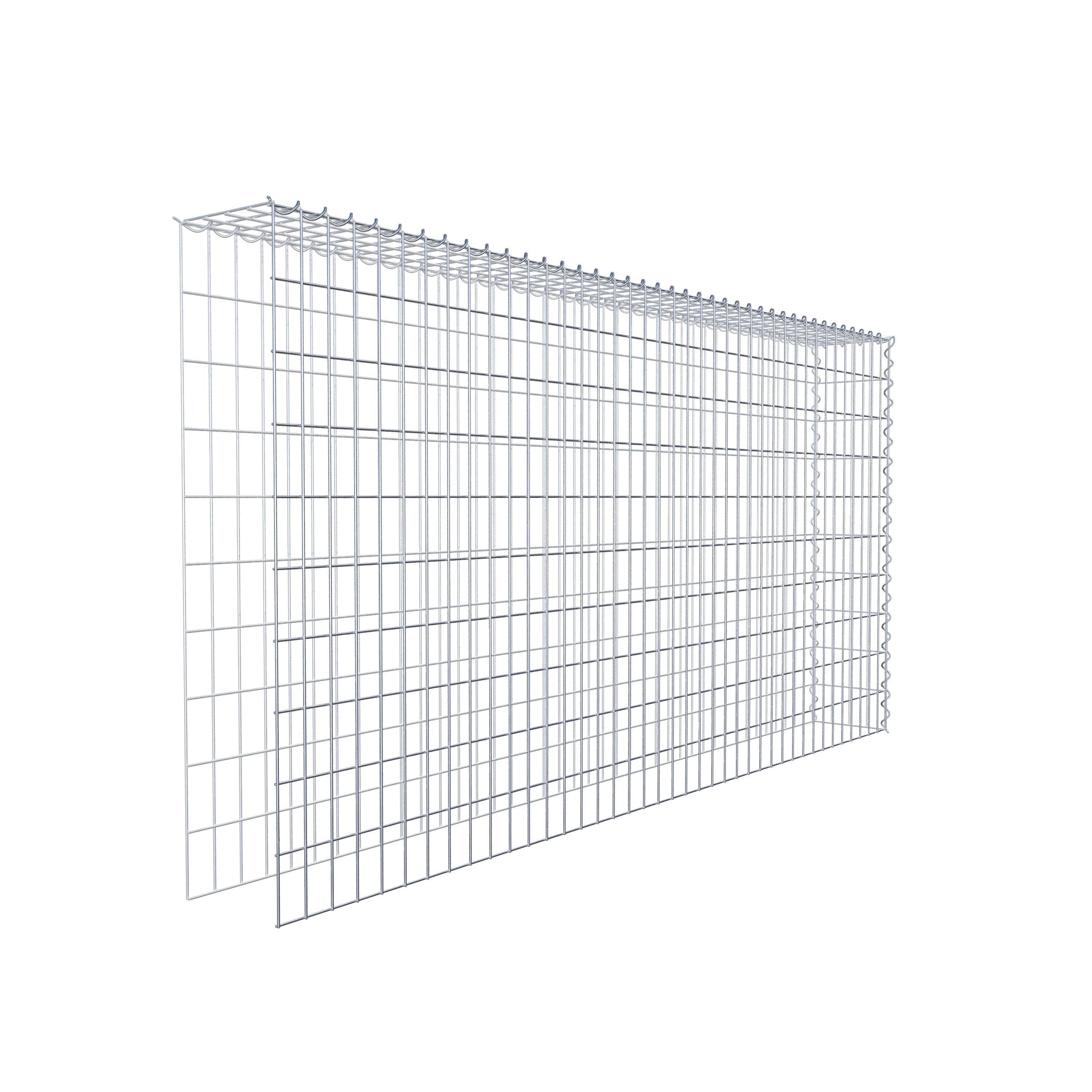 Add-on schanskorf type 4 200 cm x 100 cm x 20 cm (L x H x D), maaswijdte 5 cm x 10 cm, spiraalvormig