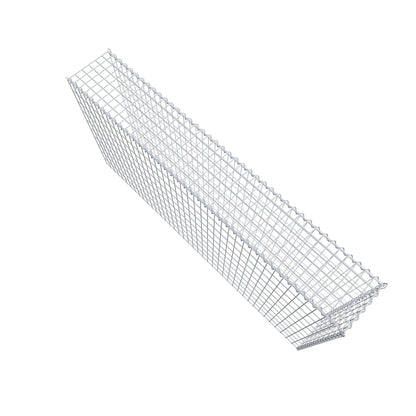 Gabião tipo 4 200 cm x 100 cm x 30 cm (C x A x P), malhagem 5 cm x 10 cm, espiral