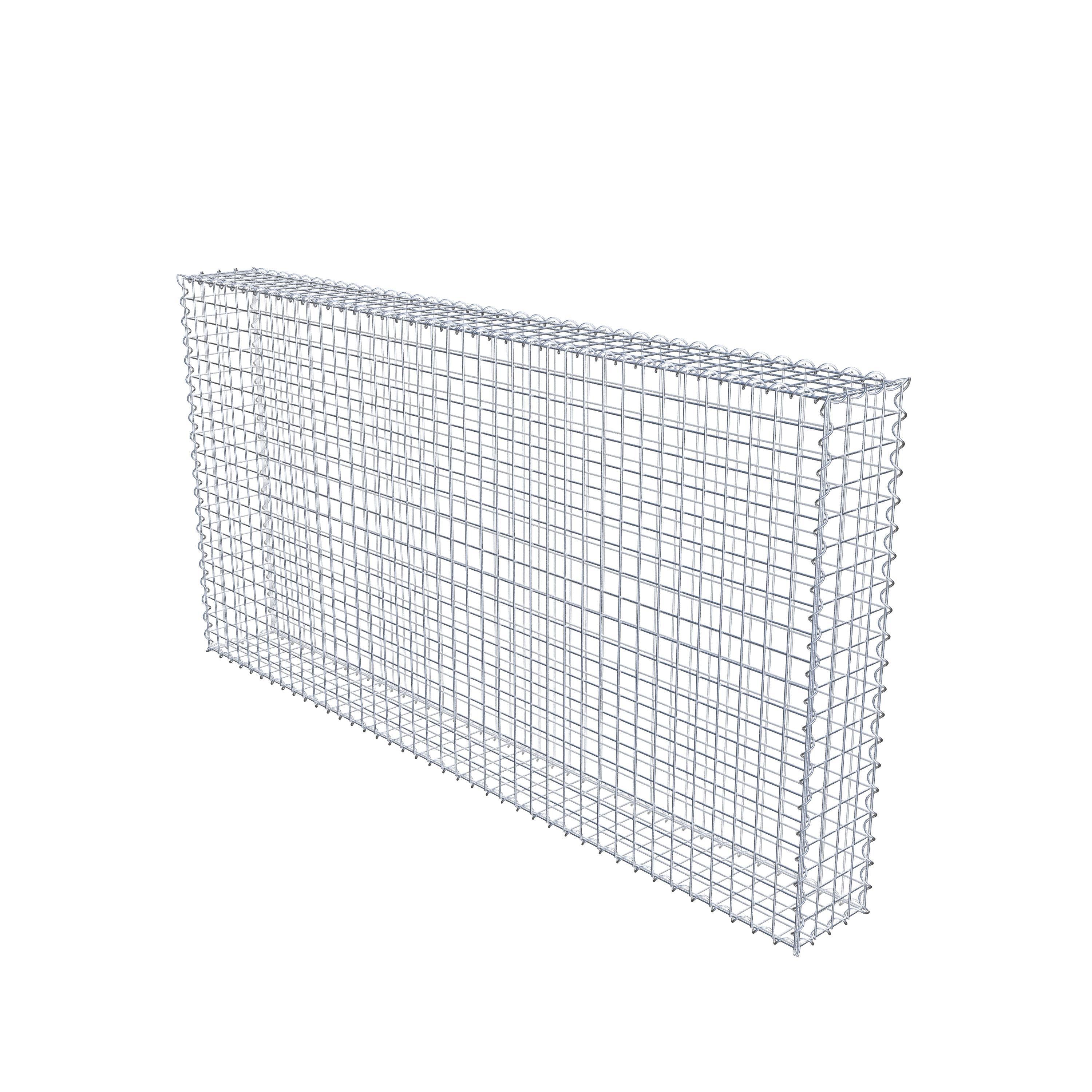 Schanskorf 200 cm x 100 cm x 20 cm (L x H x D), maaswijdte 5 cm x 5 cm, spiraalvormig