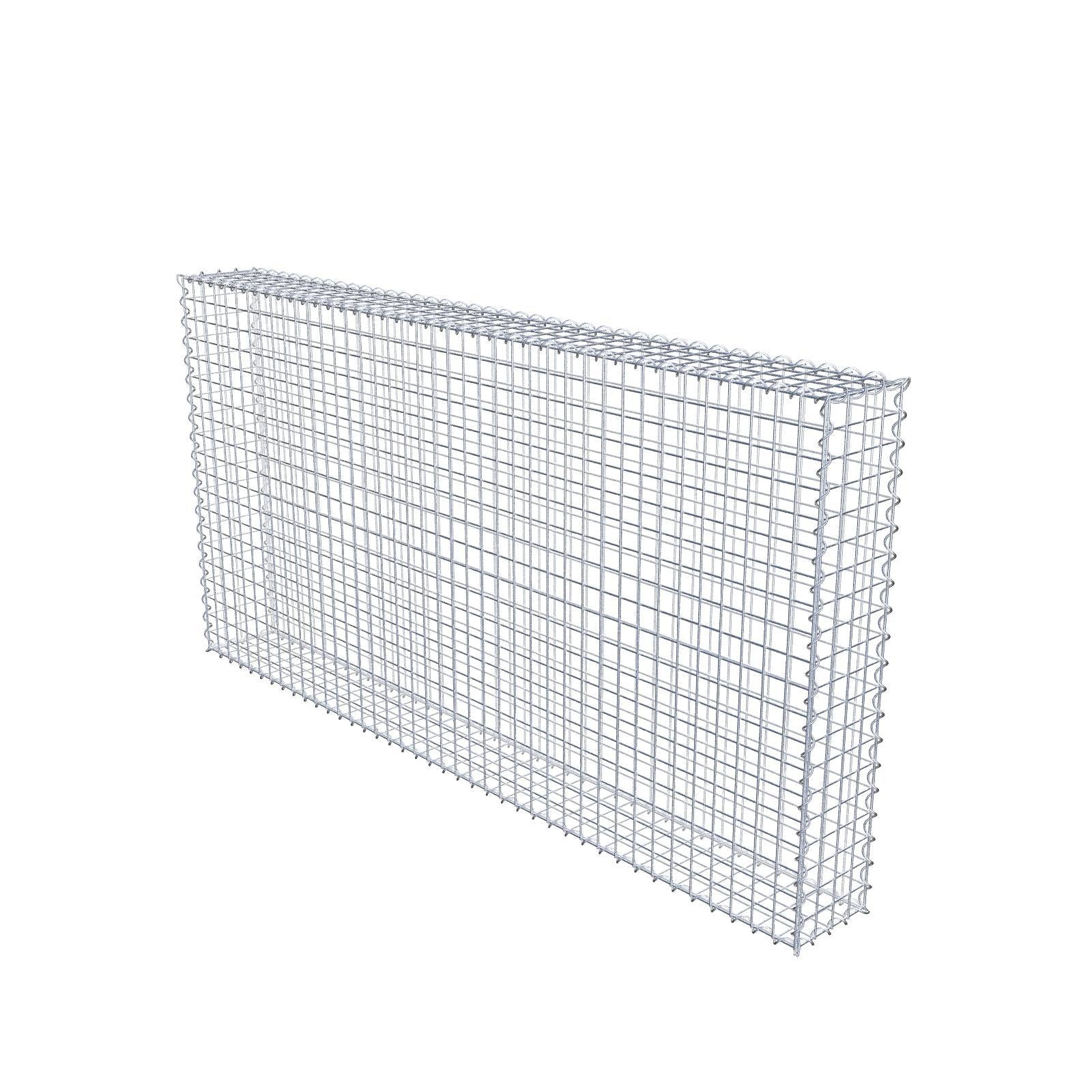 Gabion 200 cm x 100 cm x 20 cm (L x H x D), mesh size 5 cm x 5 cm, spiral
