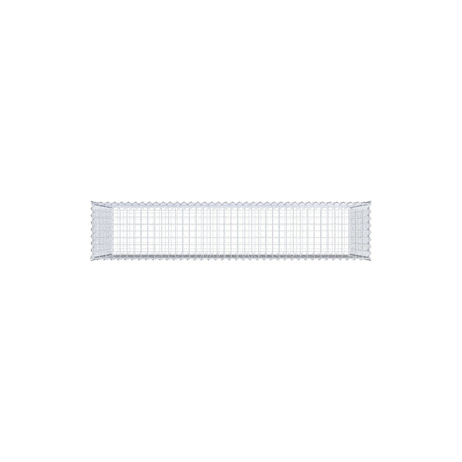 Gabion 200 cm x 100 cm x 40 cm (L x H x D), mesh size 5 cm x 5 cm, spiral
