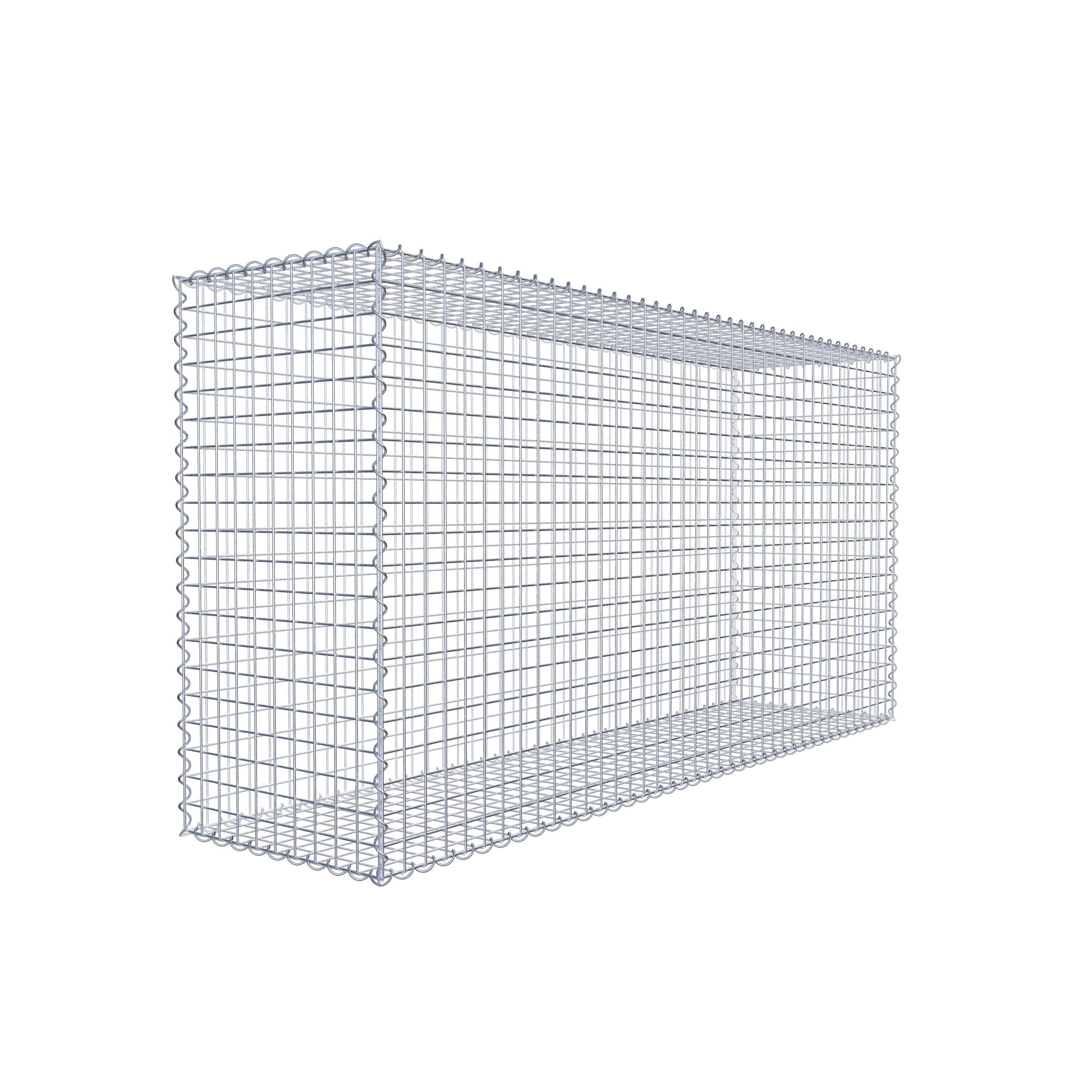 Schanskorf 200 cm x 100 cm x 50 cm (L x H x D), maaswijdte 5 cm x 5 cm, spiraalvormig