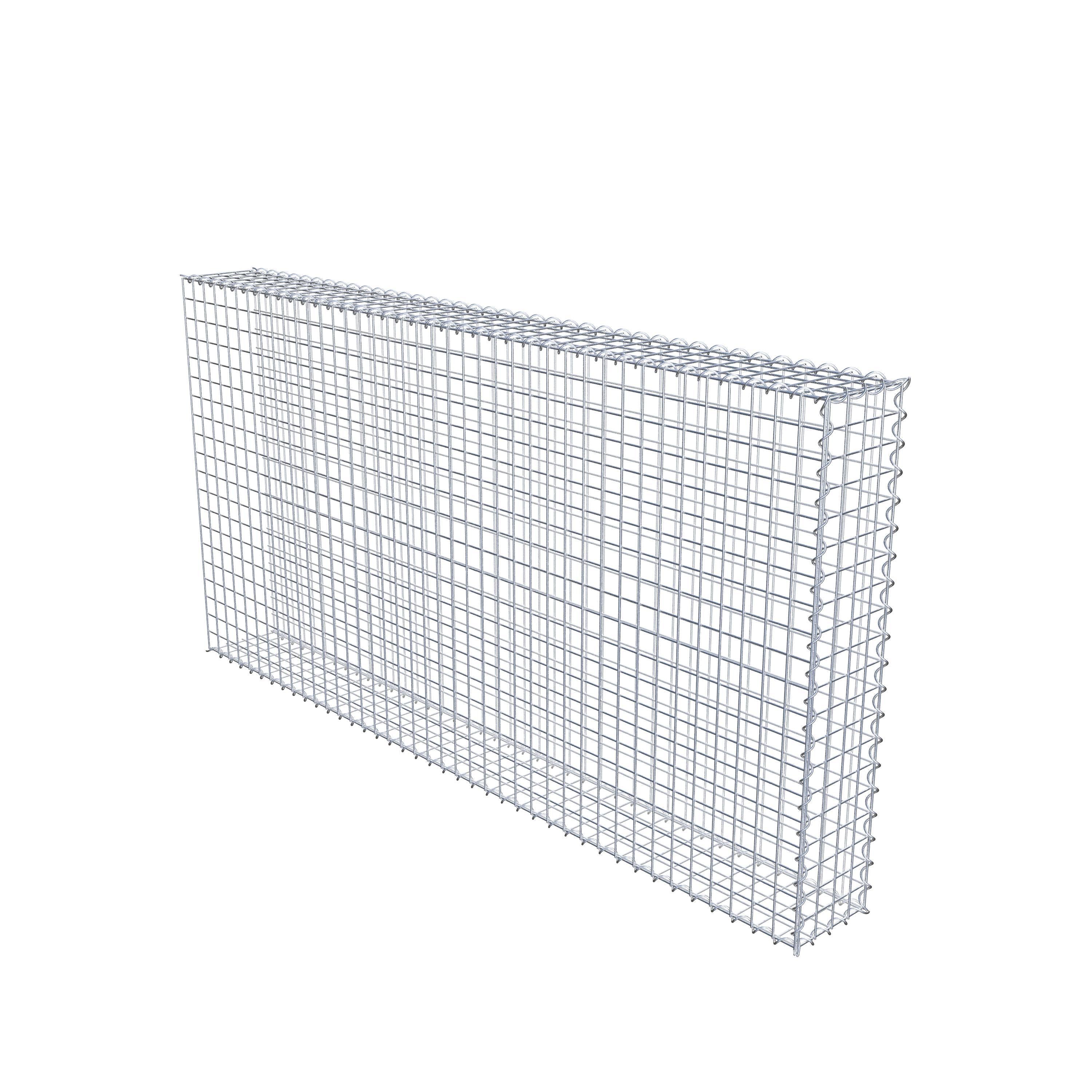 Gabion rapporté type 2 200 cm x 100 cm x 20 cm (L x H x P), mailles 5 cm x 5 cm, spirale