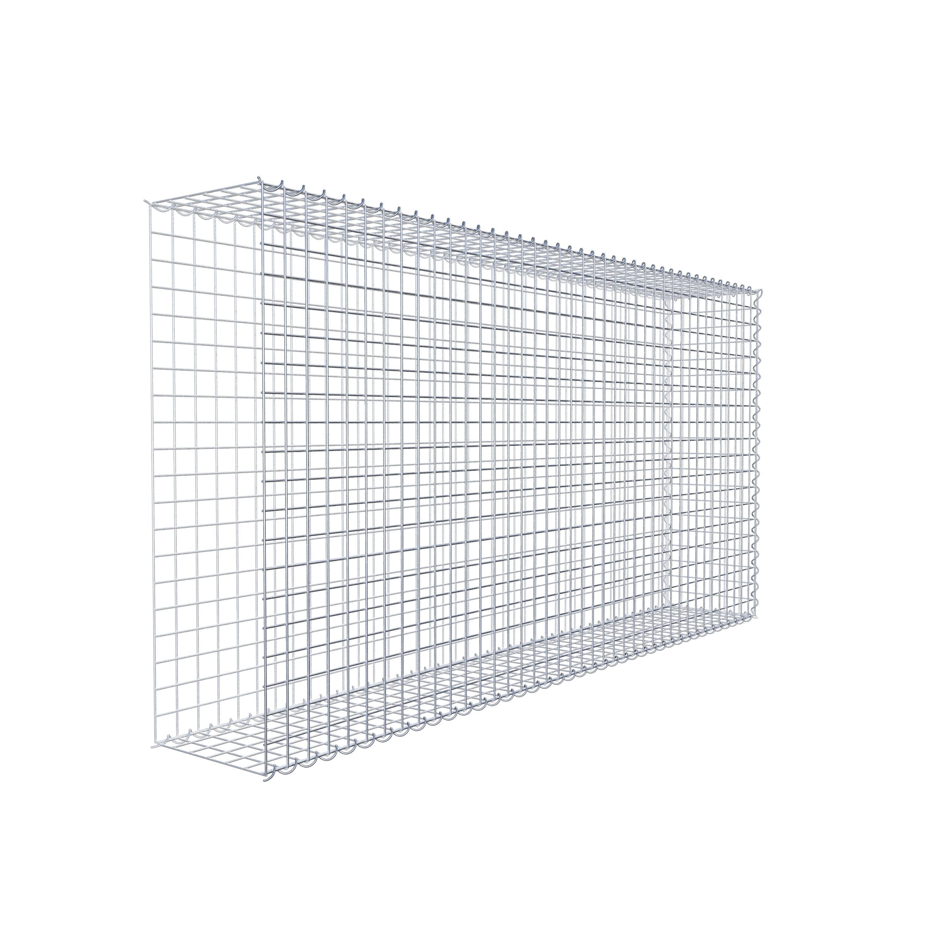 Add-on schanskorf type 2 200 cm x 100 cm x 30 cm (L x H x D), maaswijdte 5 cm x 5 cm, spiraalvormig