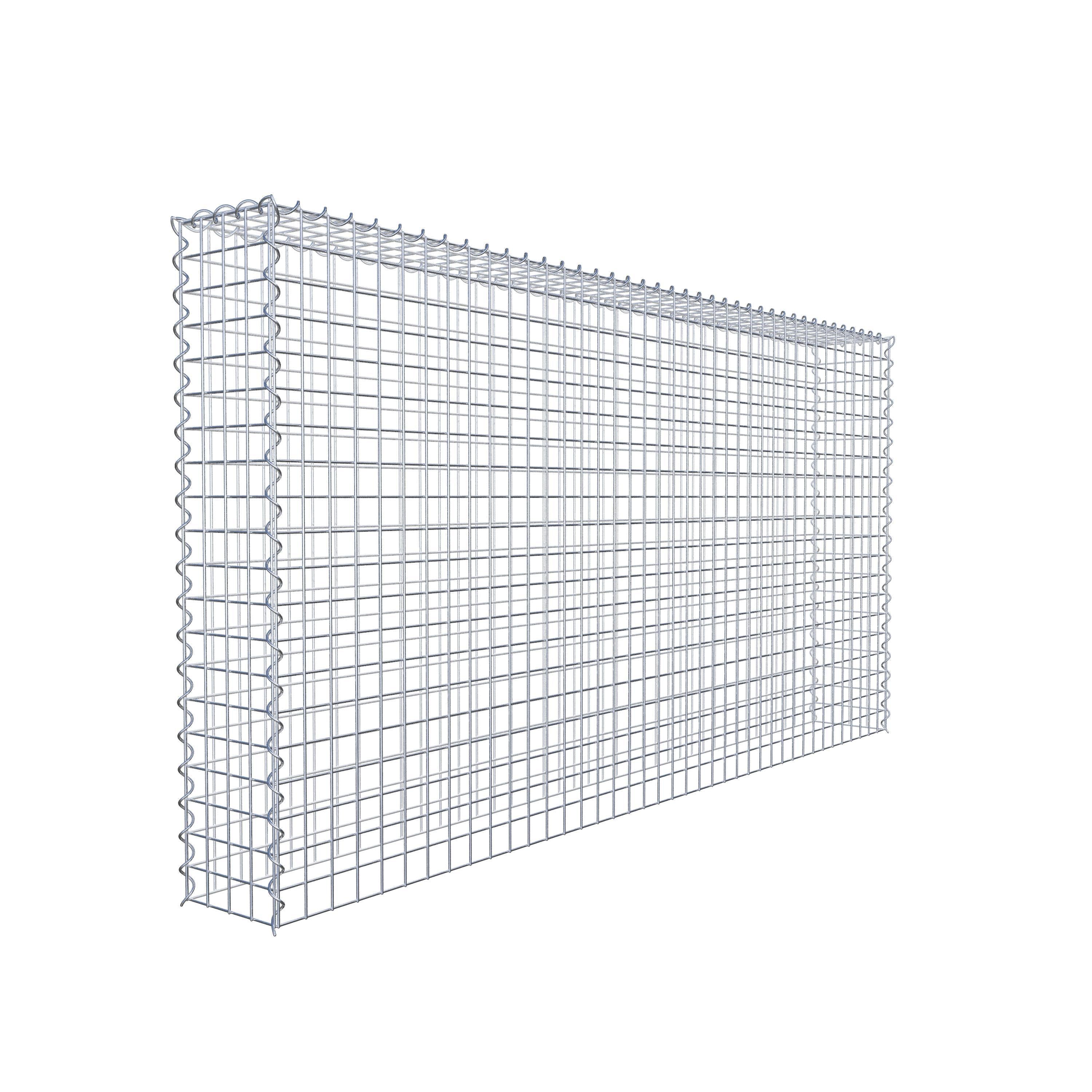 Grown-on gabion type 3 200 cm x 100 cm x 20 cm (L x H x D), mesh size 5 cm x 5 cm, spiral