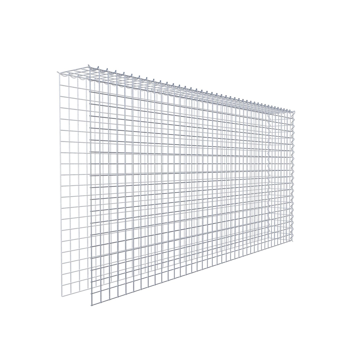 Gabião tipo 4 200 cm x 100 cm x 20 cm (C x A x P), malhagem 5 cm x 5 cm, espiral