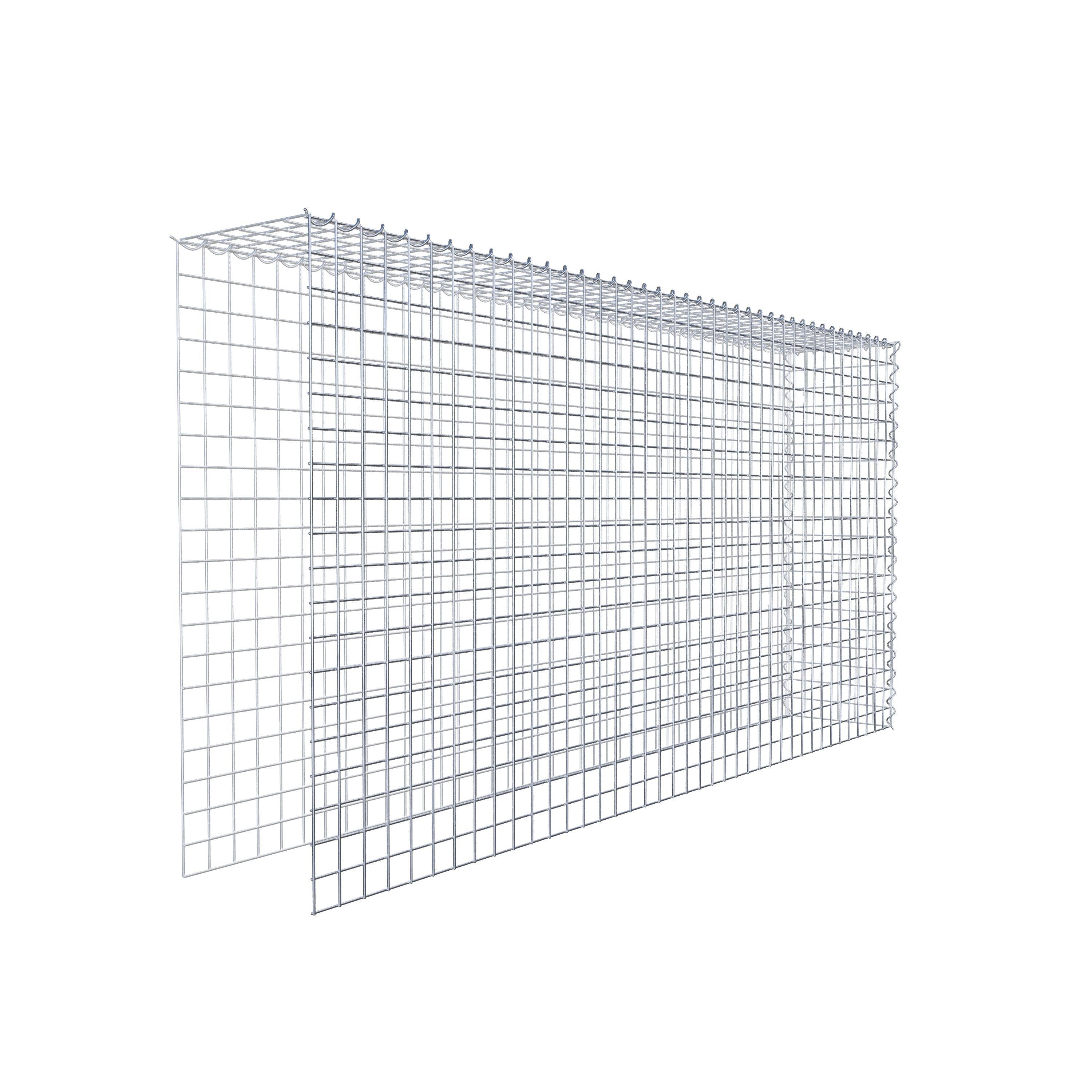 Add-on schanskorf type 4 200 cm x 100 cm x 30 cm (L x H x D), maaswijdte 5 cm x 5 cm, spiraalvormig