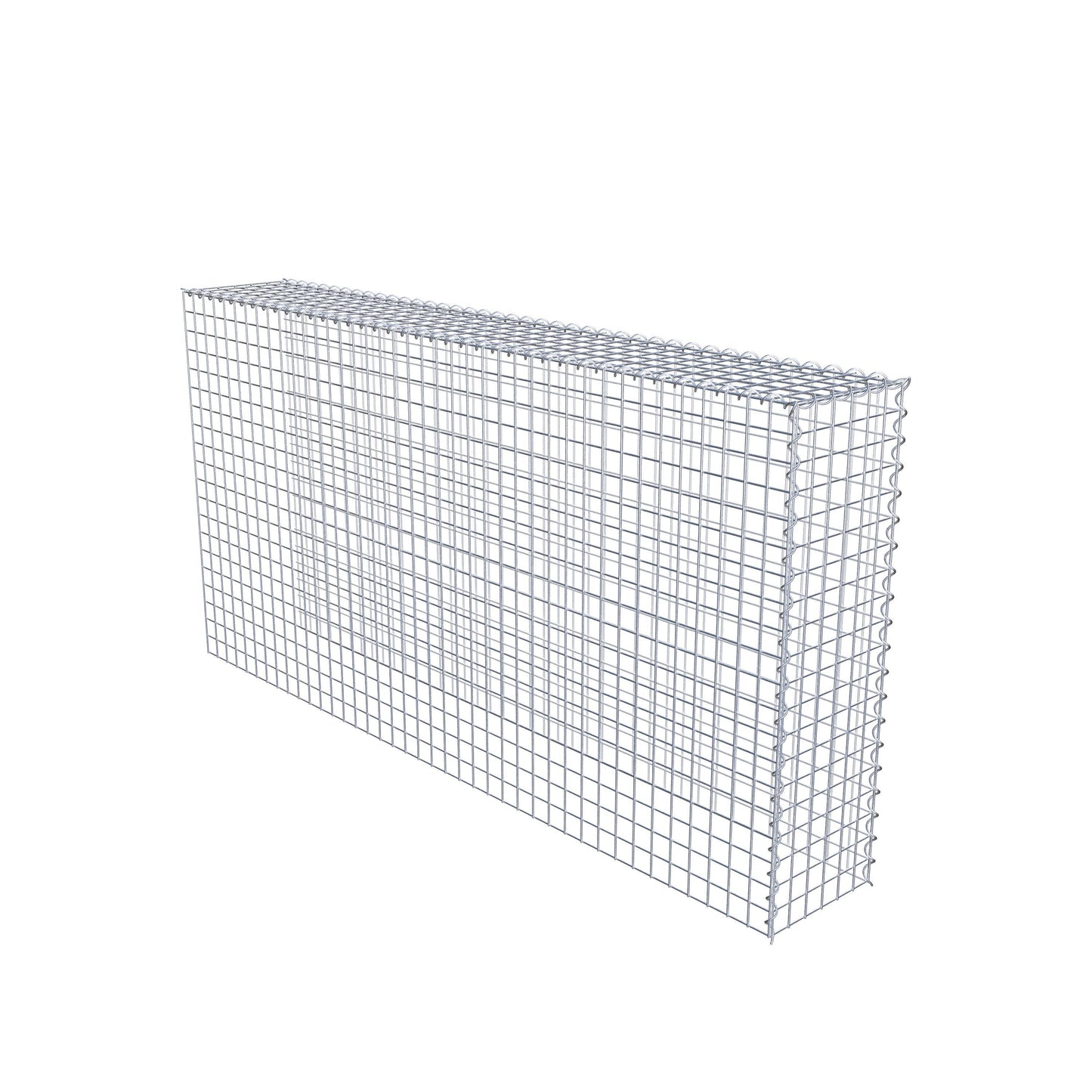 Opvokset gabion type 4 200 cm x 100 cm x 30 cm (L x H x D), maskestørrelse 5 cm x 5 cm, spiral