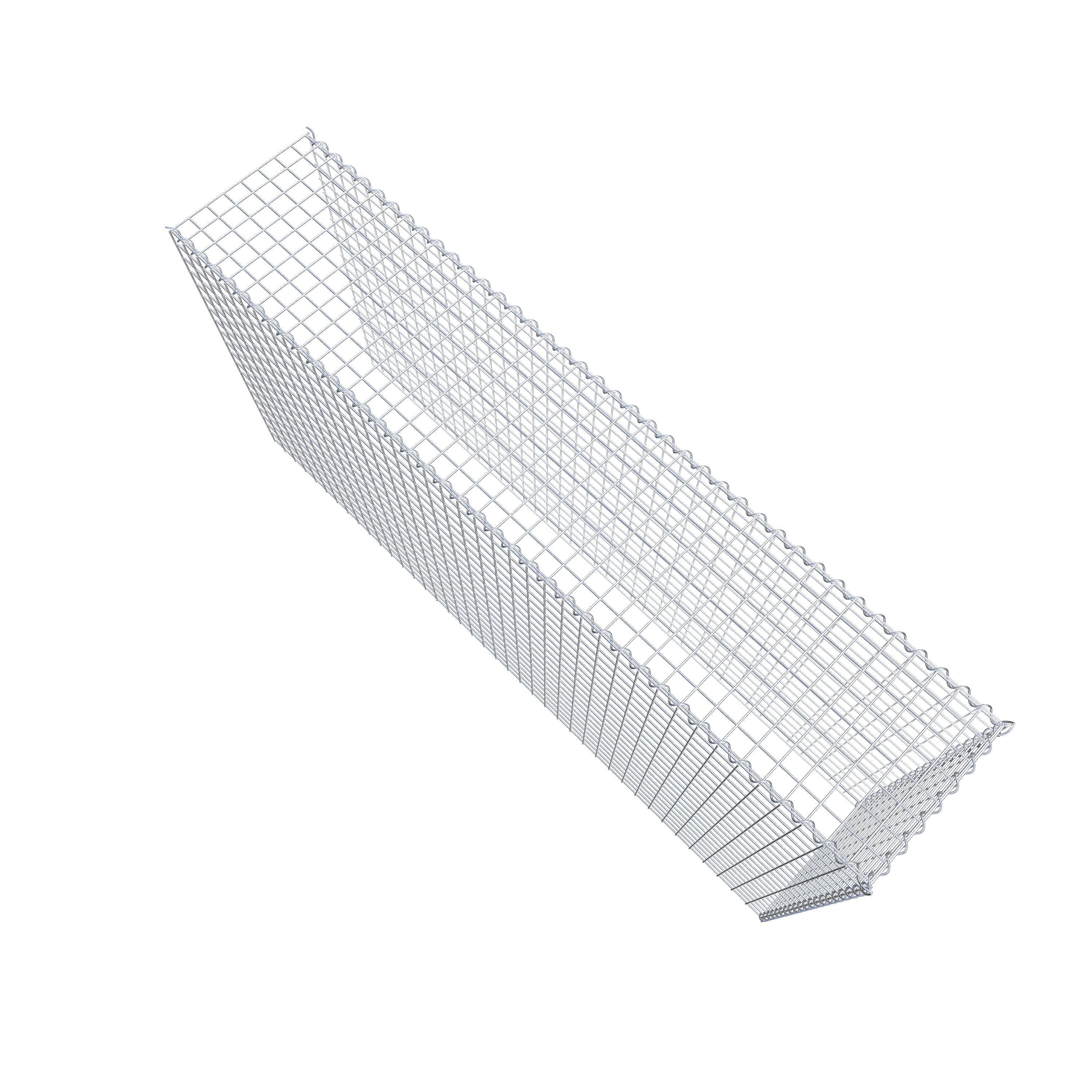 Add-on schanskorf type 4 200 cm x 100 cm x 40 cm (L x H x D), maaswijdte 5 cm x 5 cm, spiraalvormig