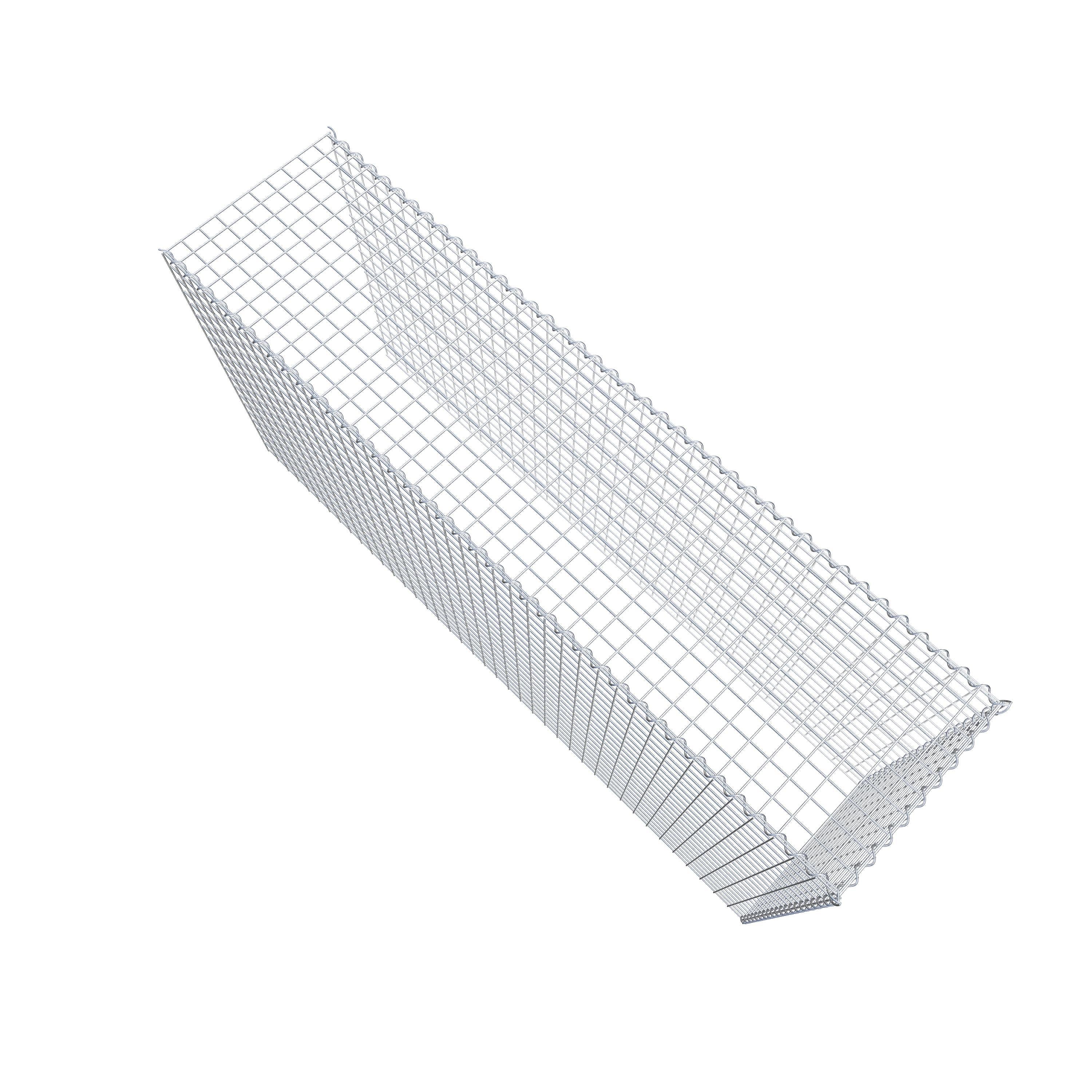 Add-on schanskorf type 4 200 cm x 100 cm x 50 cm (L x H x D), maaswijdte 5 cm x 5 cm, spiraalvormig