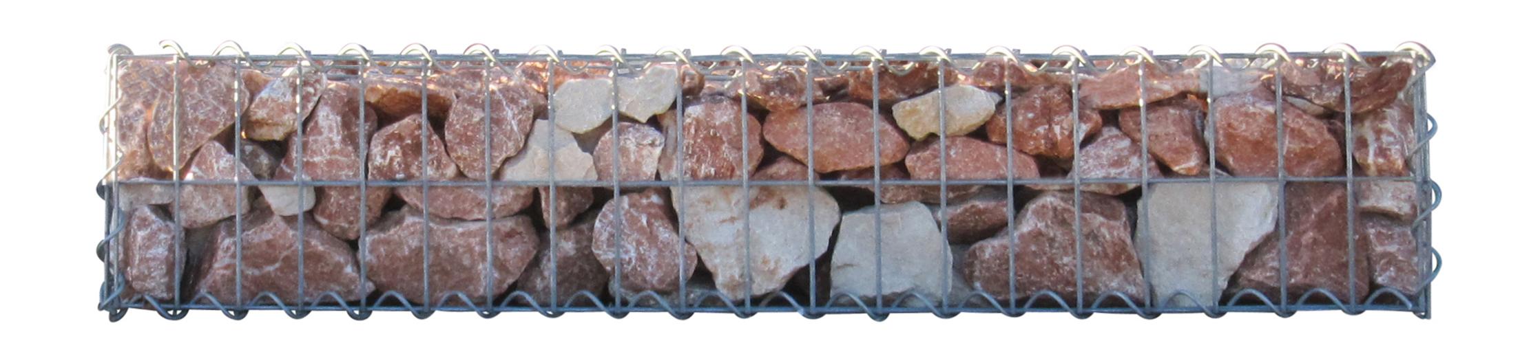 Gabion 100 cm x 20 cm x 30 cm (L x H x D), maskstorlek 5 cm x 10 cm, spiral