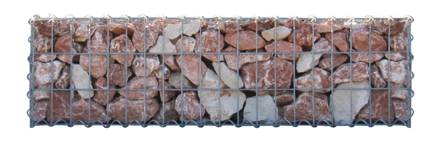 Gabion 100 cm x 30 cm x 30 cm (L x H x P), mailles 5 cm x 10 cm, spirale