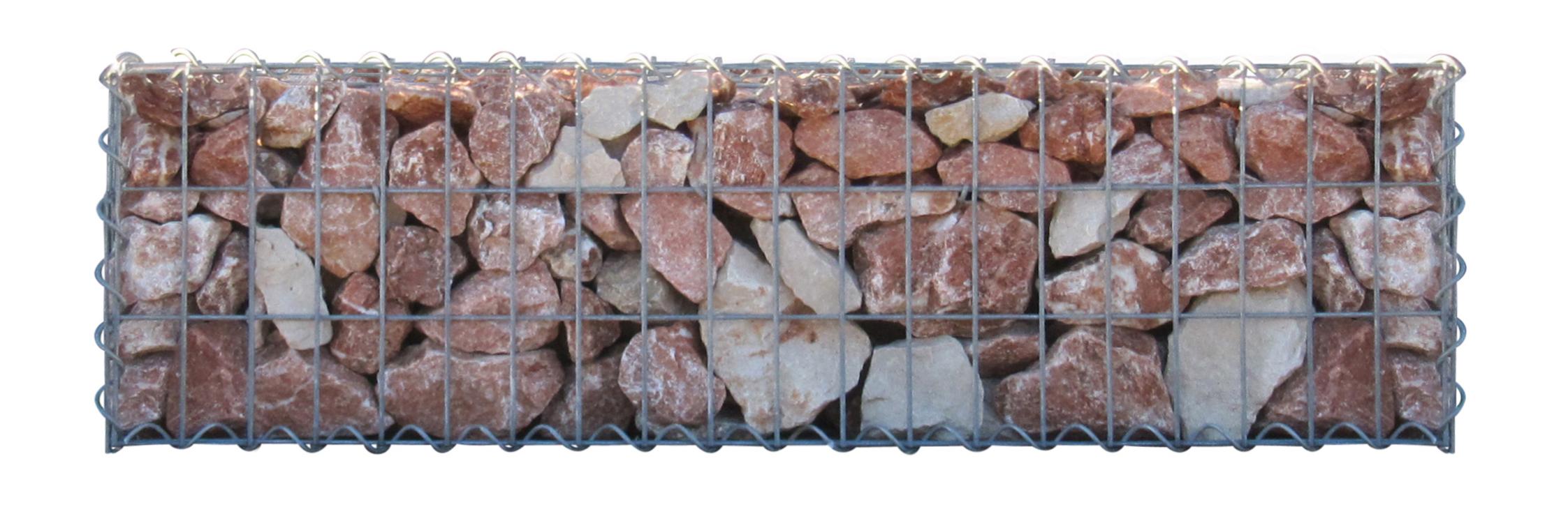 Gabion 100 cm x 30 cm x 30 cm (L x H x D), maskstorlek 5 cm x 10 cm, spiral