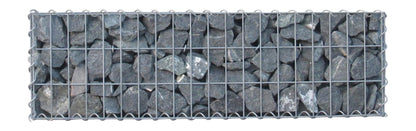 Gabion 100 cm x 30 cm x 30 cm (L x H x P), mailles 5 cm x 10 cm, spirale