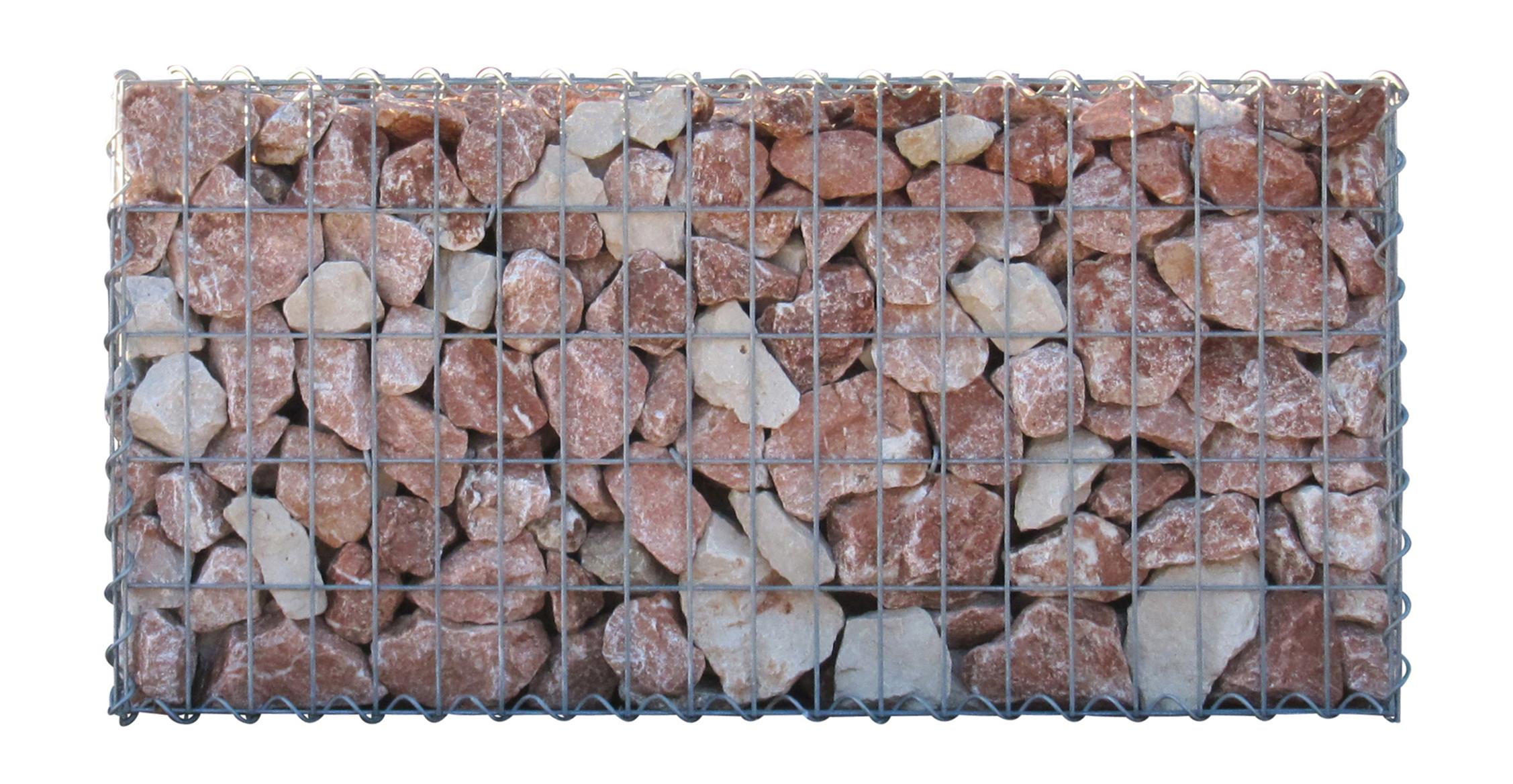 Gabion 100 cm x 50 cm x 30 cm (L x H x D), maskestørrelse 5 cm x 10 cm, spiral