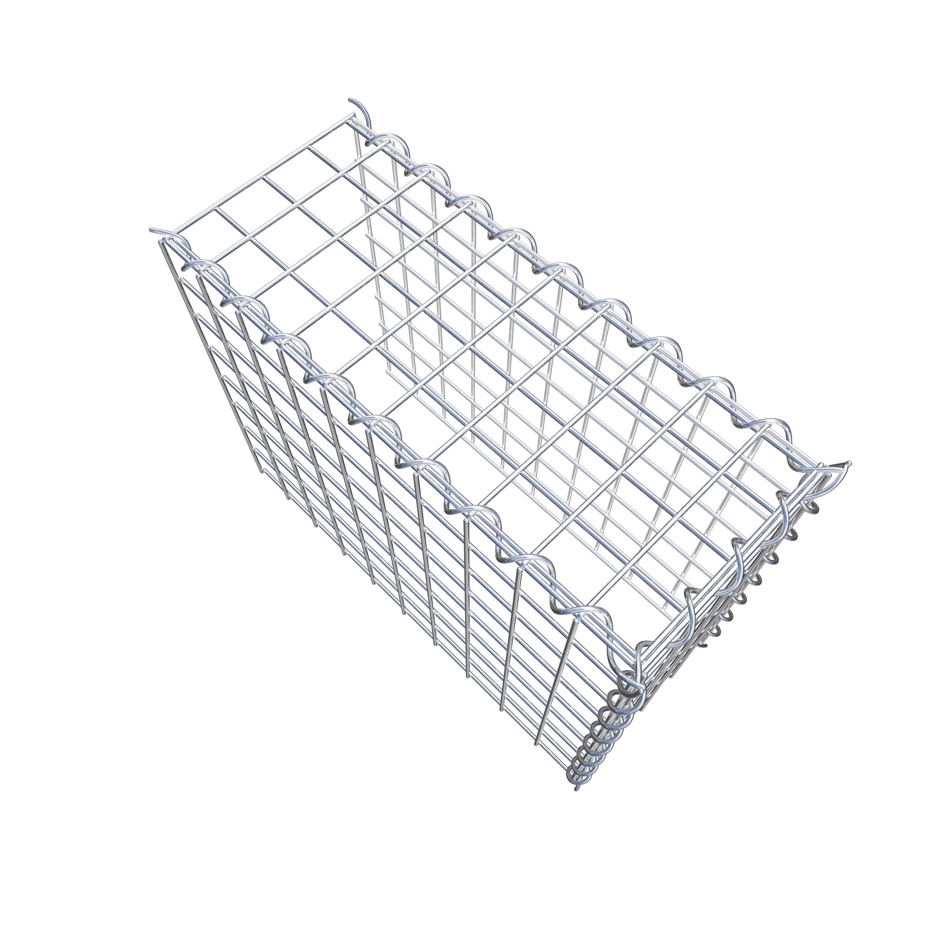 Extra gabion typ 4 50 cm x 40 cm x 20 cm (L x H x D), maskstorlek 5 cm x 5 cm, spiral