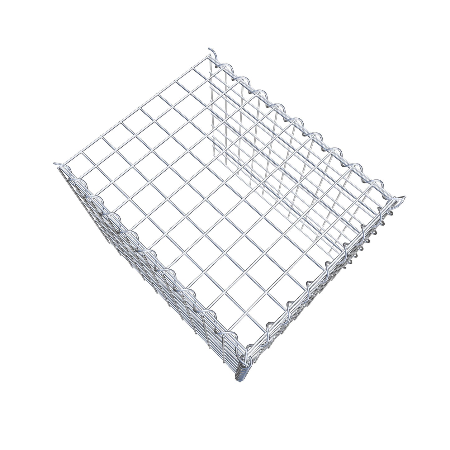 Grown-on gabion type 4 50 cm x 40 cm x 40 cm (L x H x D), mesh size 5 cm x 5 cm, spiral