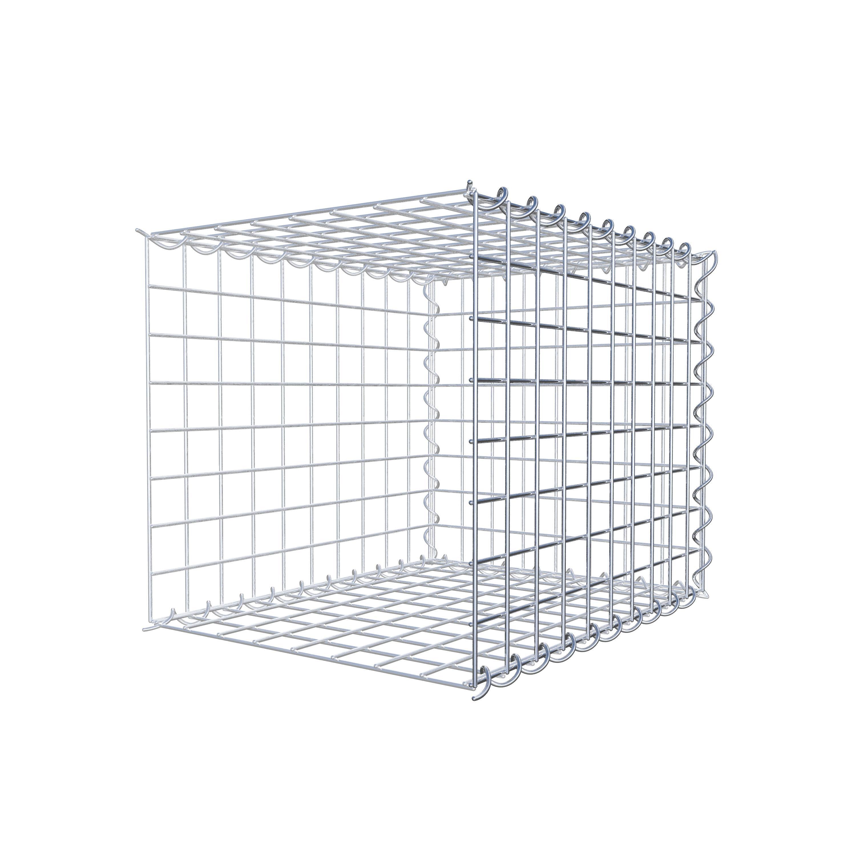 Gabion rapporté type 2 50 cm x 40 cm x 40 cm (L x H x P), mailles 5 cm x 5 cm, spirale