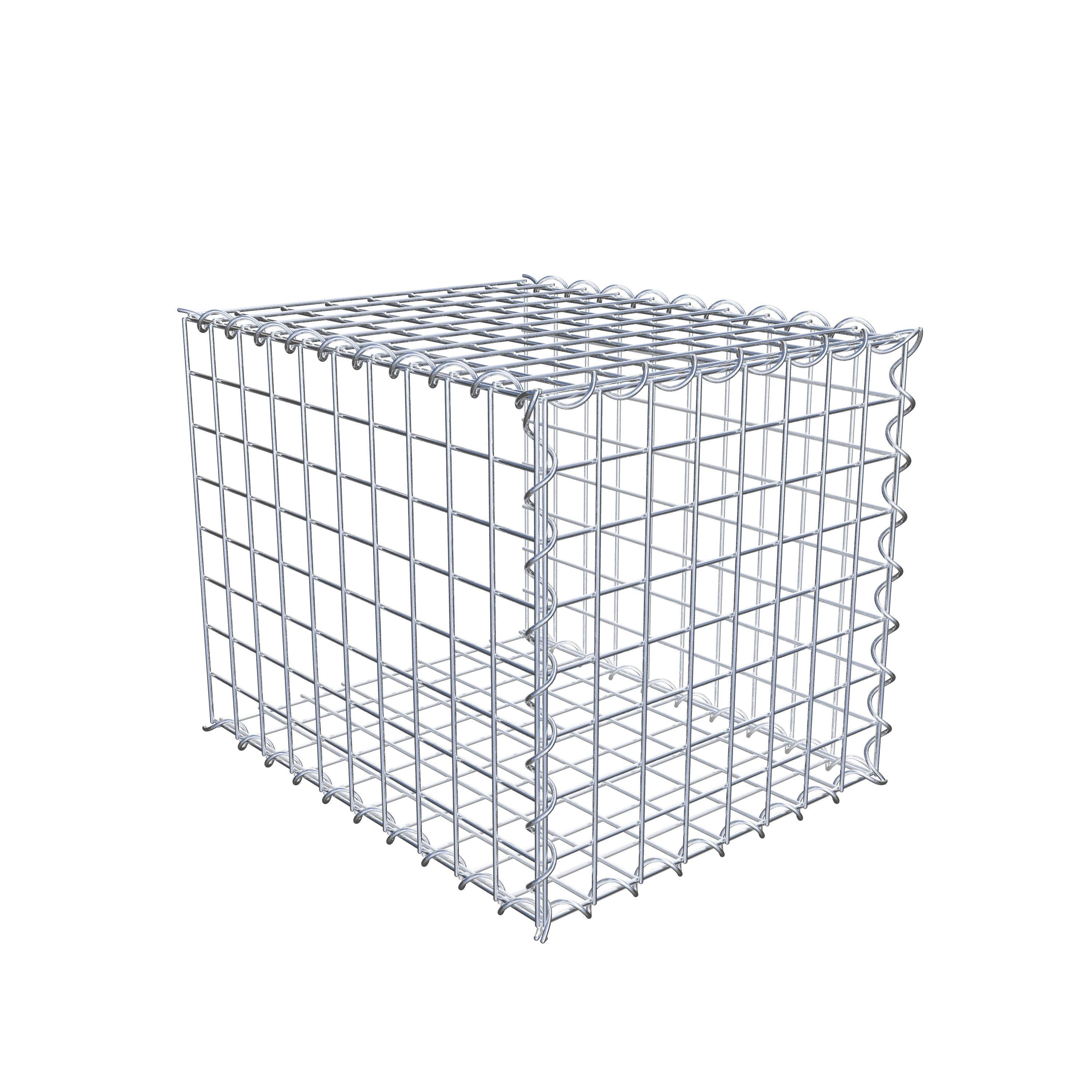 Gabion rapporté type 2 50 cm x 40 cm x 40 cm (L x H x P), mailles 5 cm x 5 cm, spirale