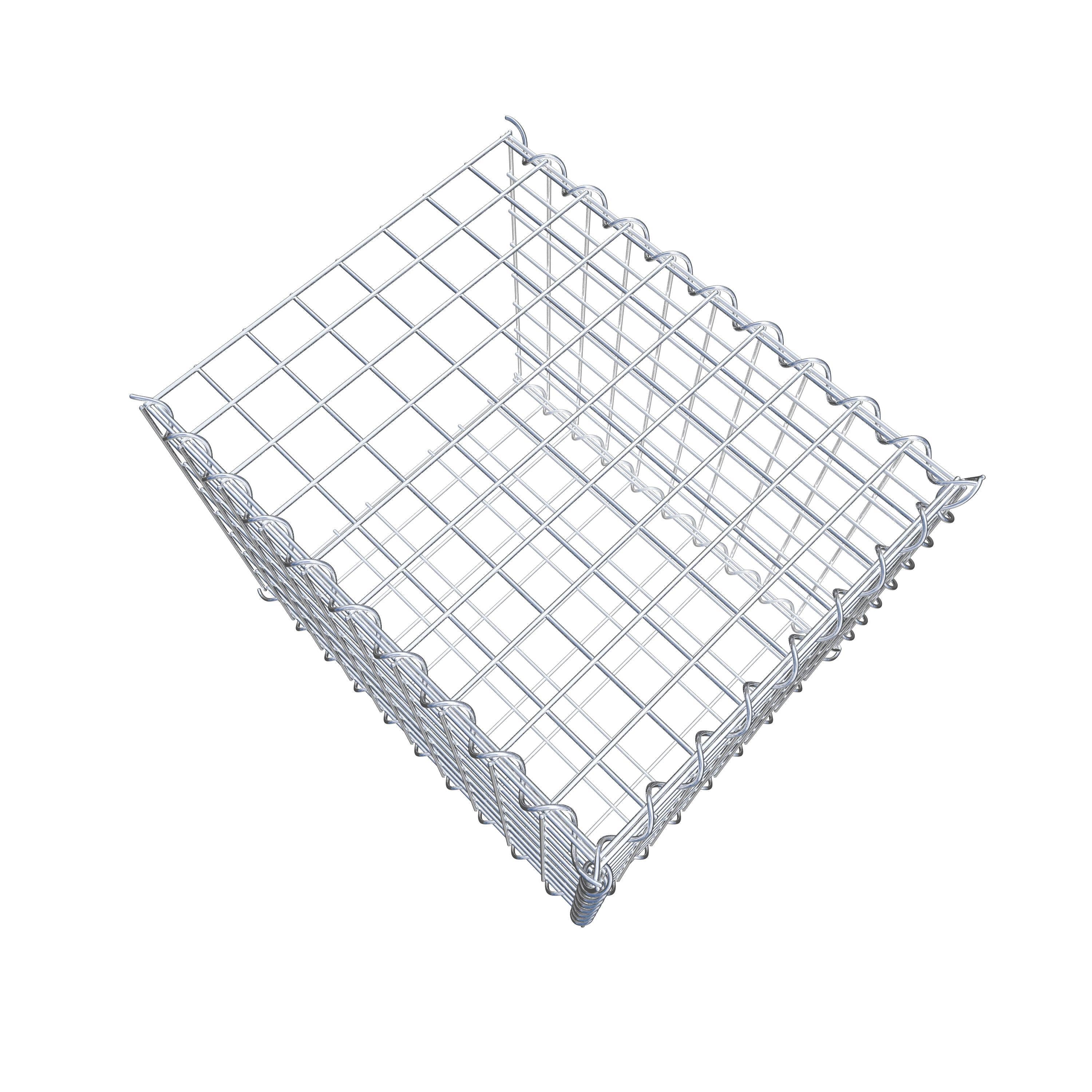 Gabião tipo 2 50 cm x 40 cm x 40 cm (C x A x P), malhagem 5 cm x 5 cm, espiral