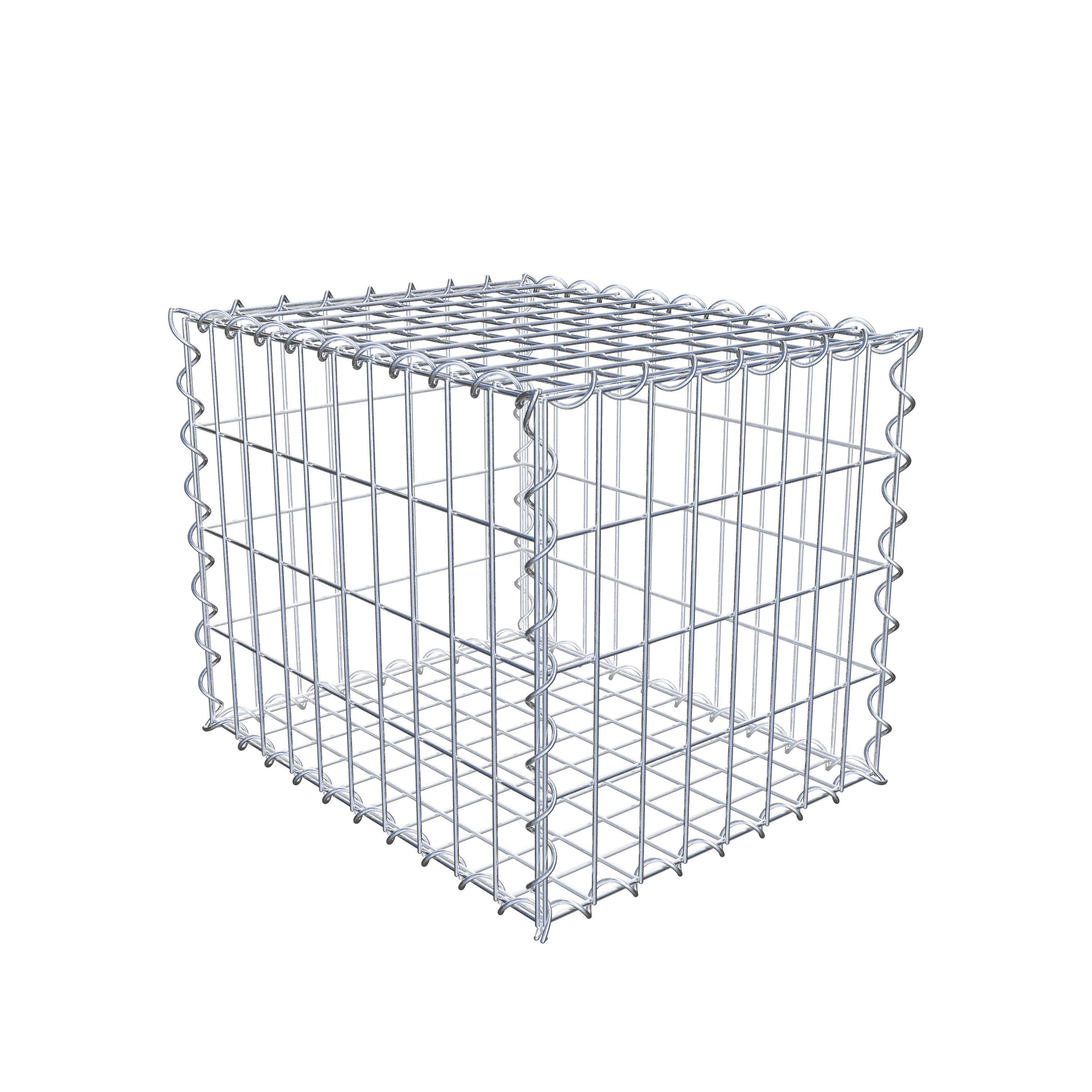 Gabion 50 cm x 40 cm x 40 cm (L x H x D), maskstorlek 5 cm x 10 cm, spiral