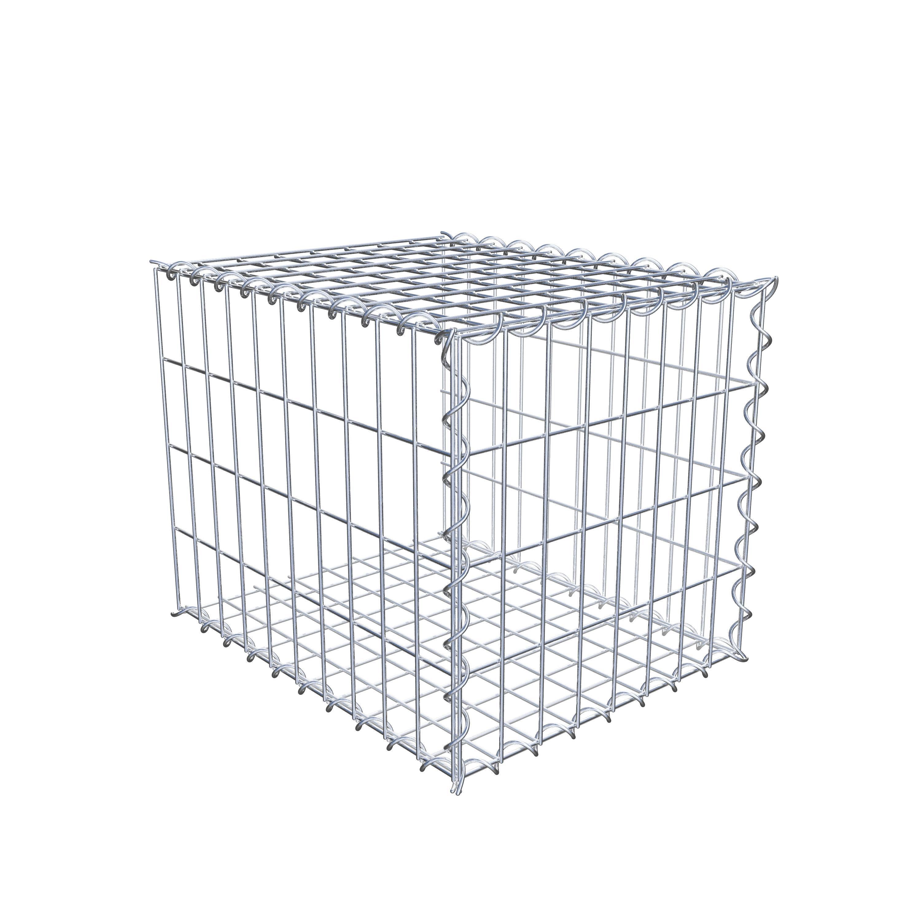 Gabion rapporté type 2 50 cm x 40 cm x 40 cm (L x H x P), mailles 5 cm x 10 cm, spirale