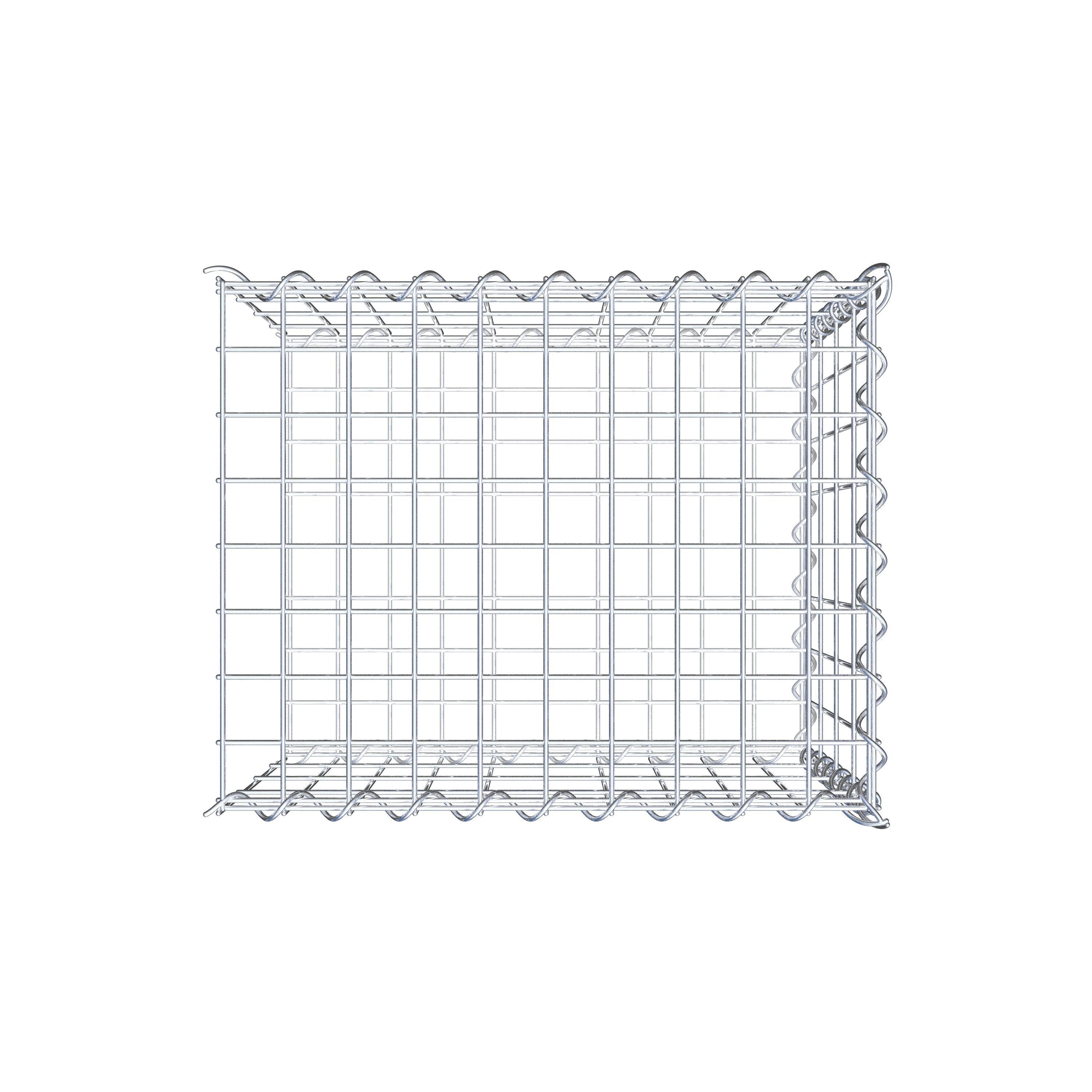 Add-on schanskorf type 2 50 cm x 40 cm x 40 cm (L x H x D), maaswijdte 5 cm x 10 cm, spiraalvormig