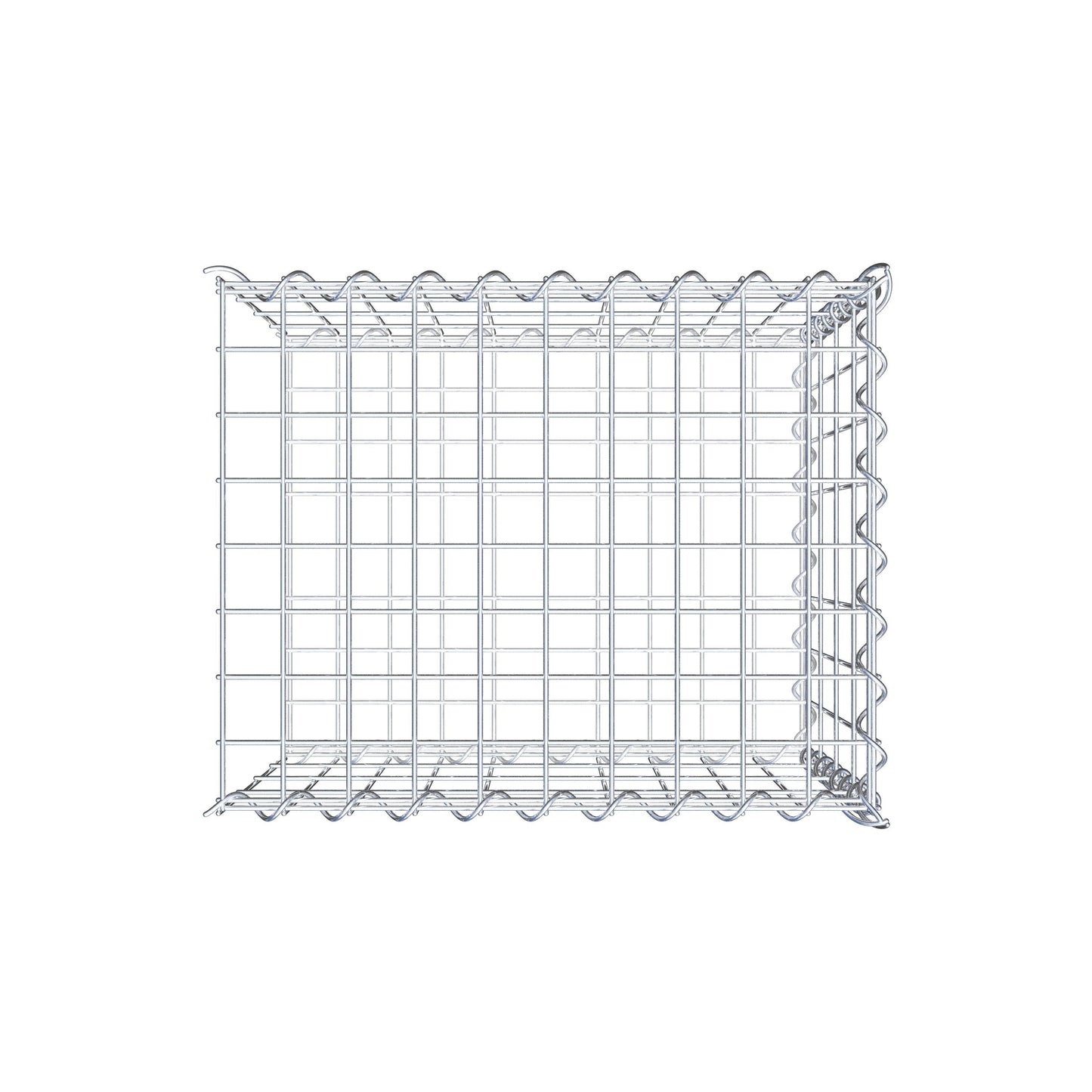 Opvokset gabion type 2 50 cm x 40 cm x 40 cm (L x H x D), maskestørrelse 5 cm x 10 cm, spiral