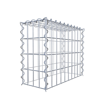 Gabião tipo 3 50 cm x 40 cm x 20 cm (C x A x P), malhagem 5 cm x 10 cm, espiral