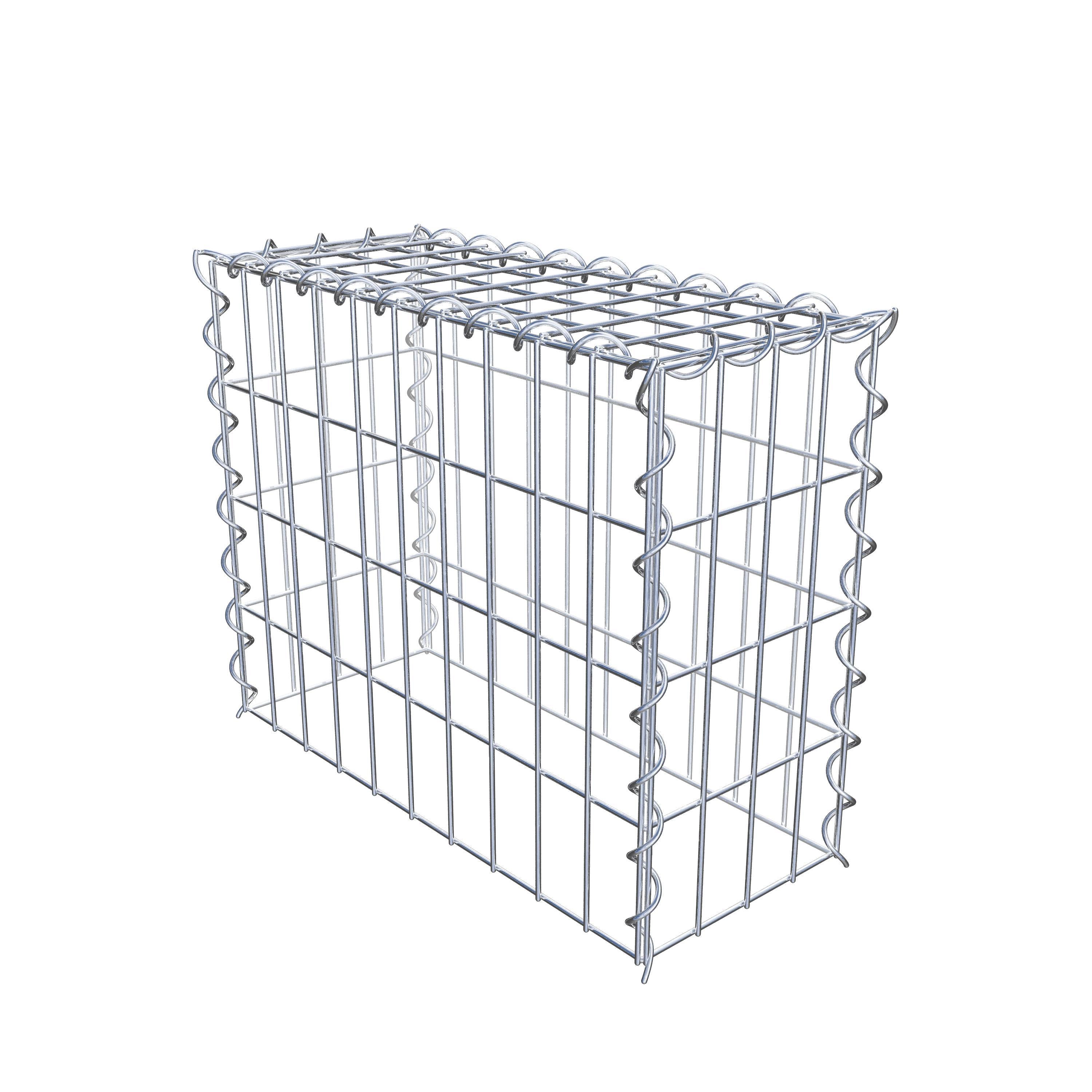 Grown-on gabion type 3 50 cm x 40 cm x 20 cm (L x H x D), mesh size 5 cm x 10 cm, spiral