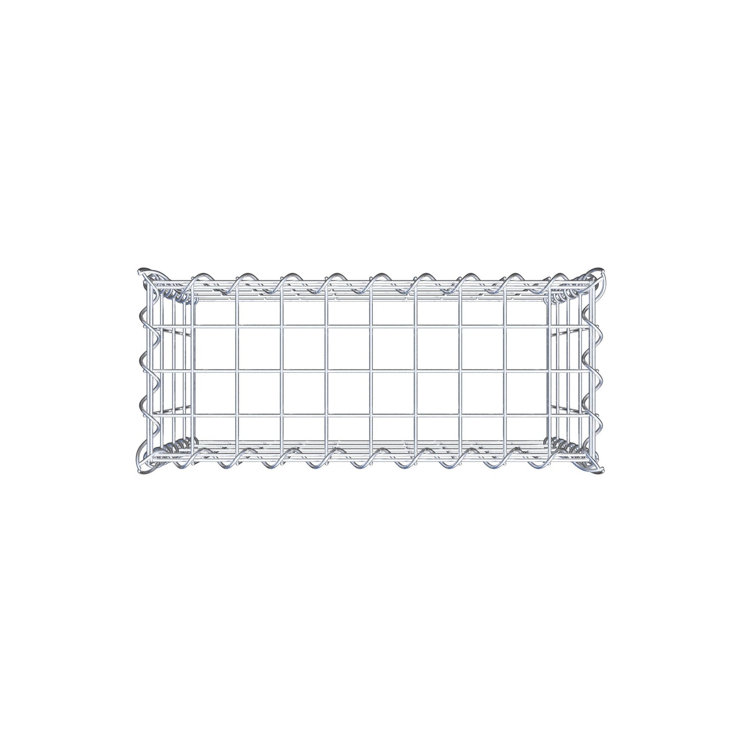 Gabião tipo 3 50 cm x 40 cm x 20 cm (C x A x P), malhagem 5 cm x 10 cm, espiral