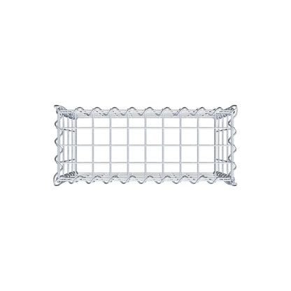 Gabião tipo 3 50 cm x 40 cm x 20 cm (C x A x P), malhagem 5 cm x 10 cm, espiral