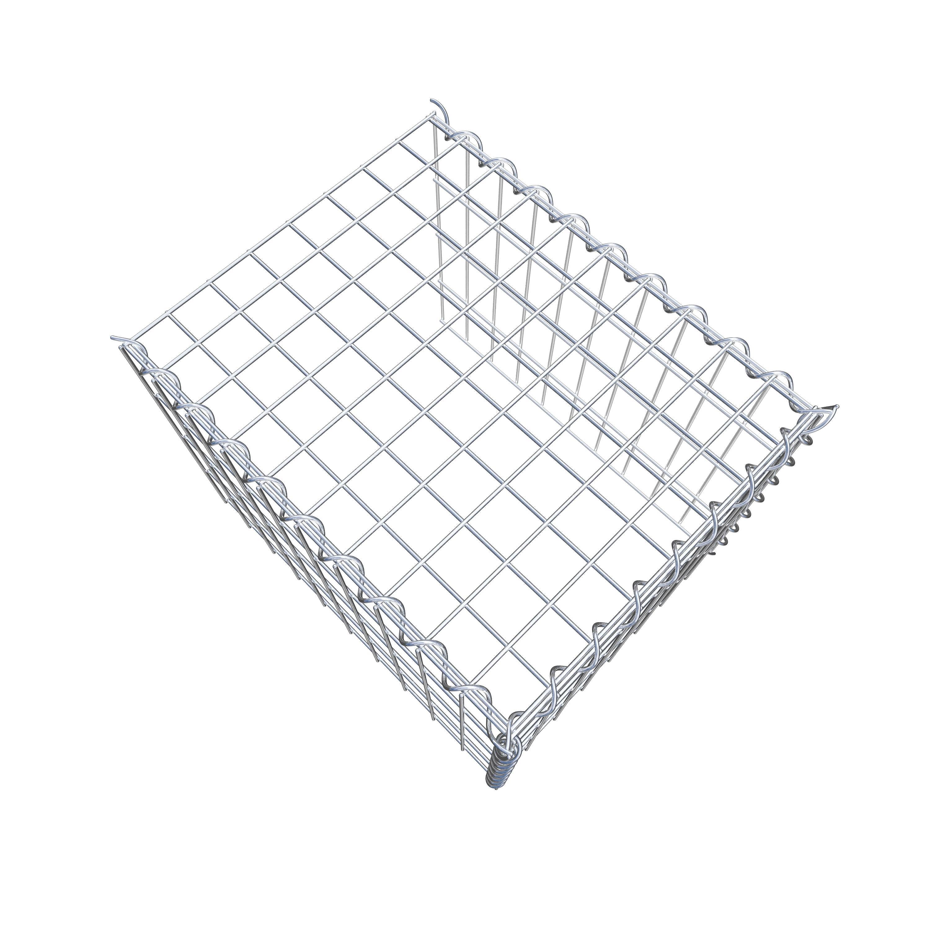 Extra gabion typ 4 50 cm x 40 cm x 40 cm (L x H x D), maskstorlek 5 cm x 10 cm, spiral